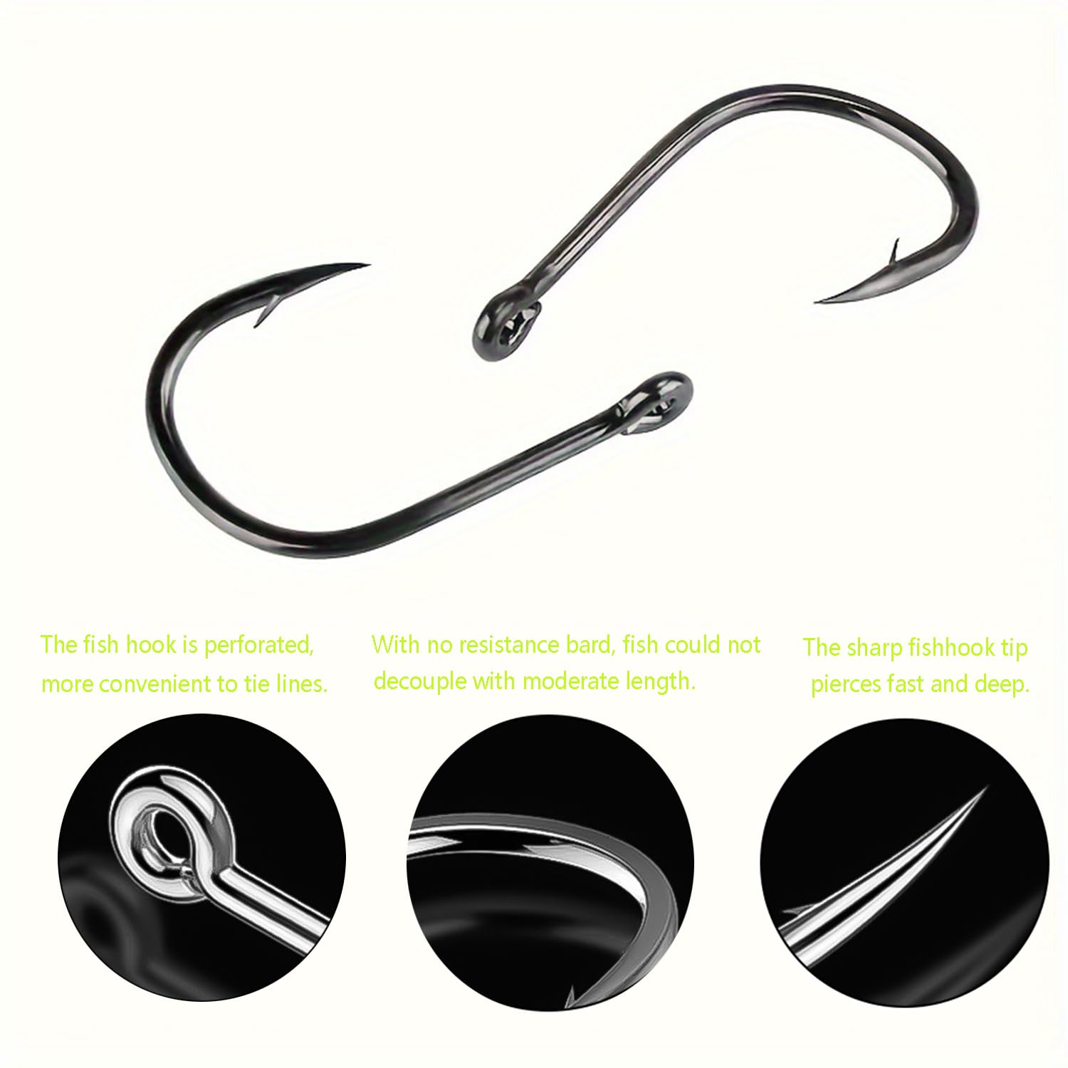 Gxamz Small Trout Hooks Set, 10 Sizes for Freshwater Fishing (300pcs, Black) : Sports & Outdoors
