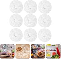 Vista 3 de Cabilock 100 fundas elásticas para almacenamiento de alimentos, reutilizables, de plástico, para platos de platos, para la familia, suministros