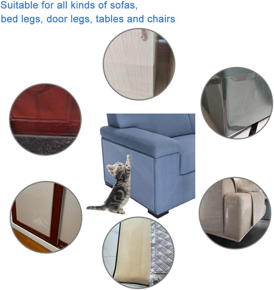 10Pack Cat Scratcher, Cat Scratch Deterrent Tape, Cat Repellent for Furniture, Cat Couch Protector, cat Scratching pad, Cat Training Tape, Protector for Couch, Carpet, Doors, Pet & Kid Safe : Pet Supplies