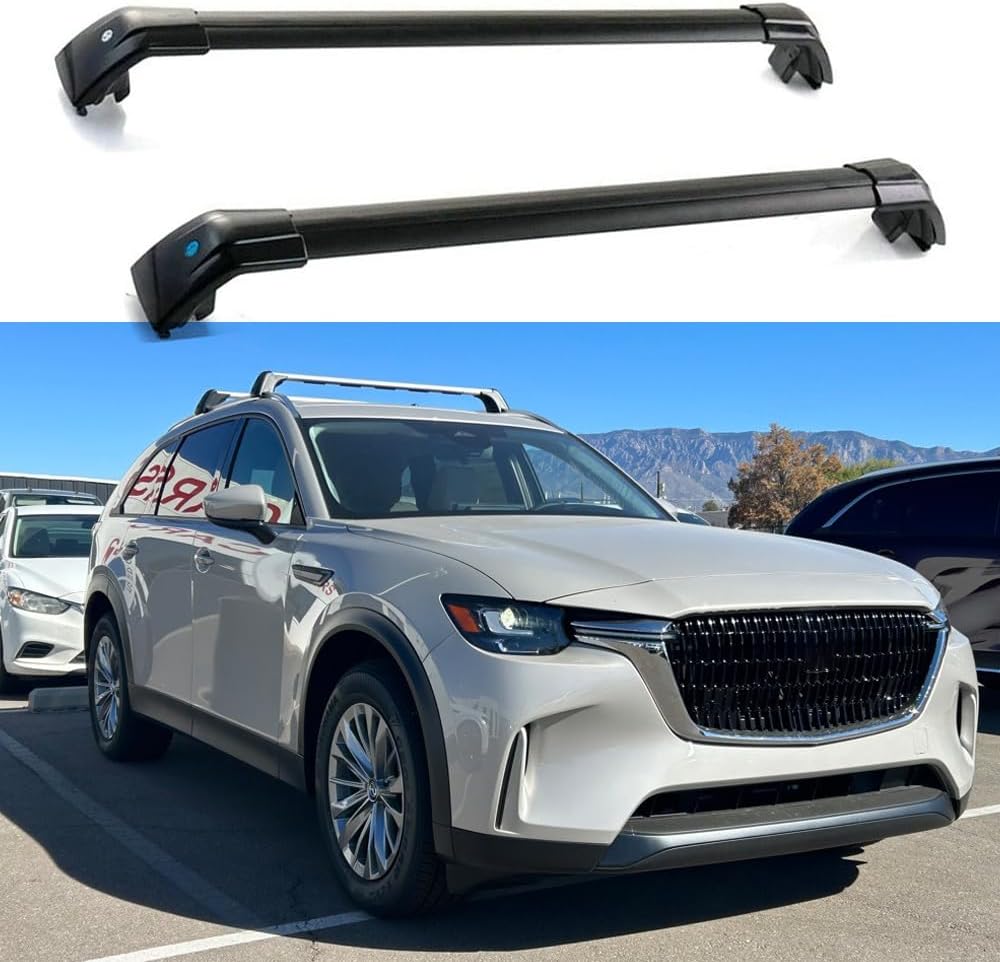 2PCS Crossbar Cross Bars Fits for Mazda All New CX-90 2023 2024 Luggage Carrier Roof Rack Rail Carrier Lockable