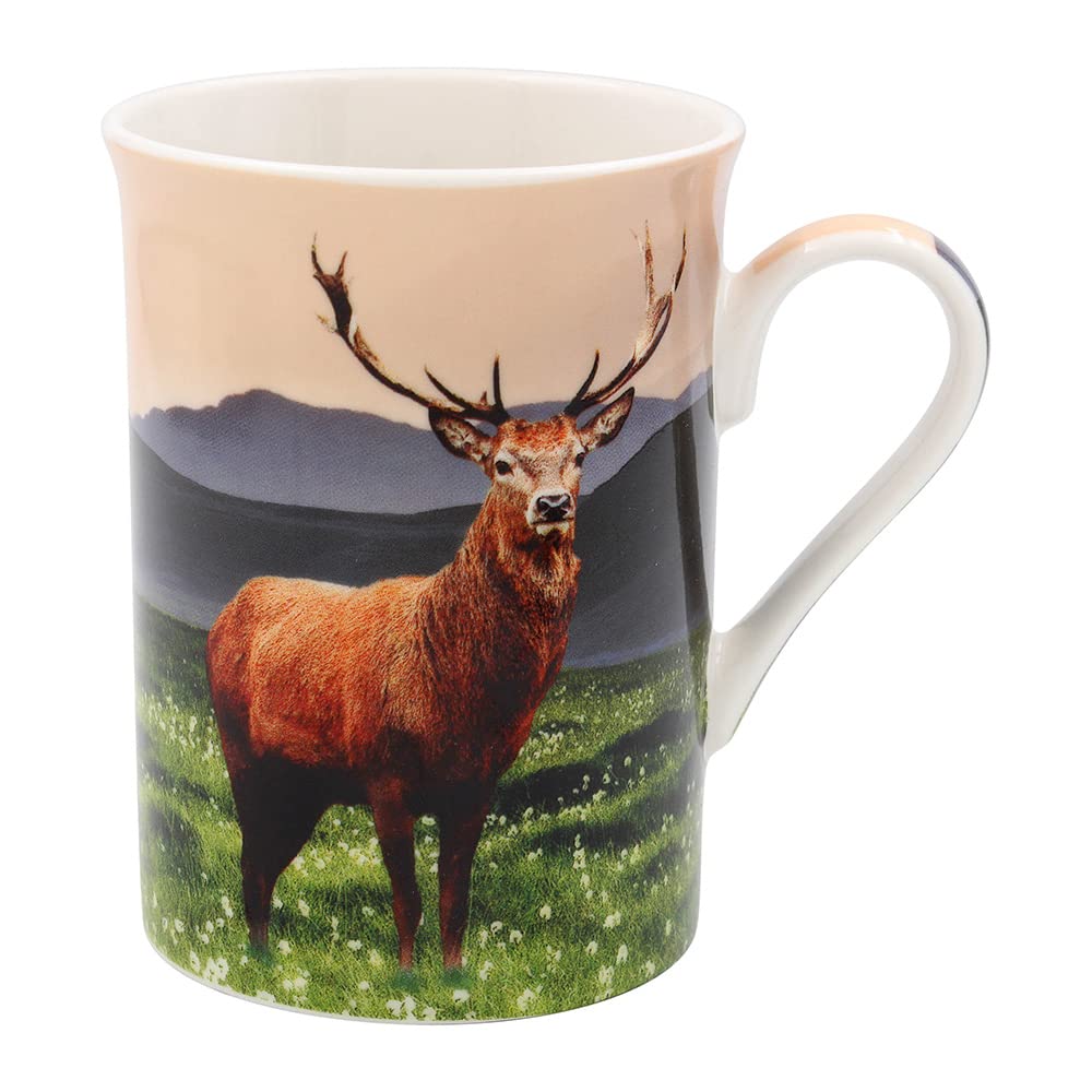 Lesser & Pavey British Designed Coffee Mug | Ceramic Coffee Mugs for Home or Work | Large Mugs for Hot Drinks | Tea and Coffee Cups (STAG Mug)