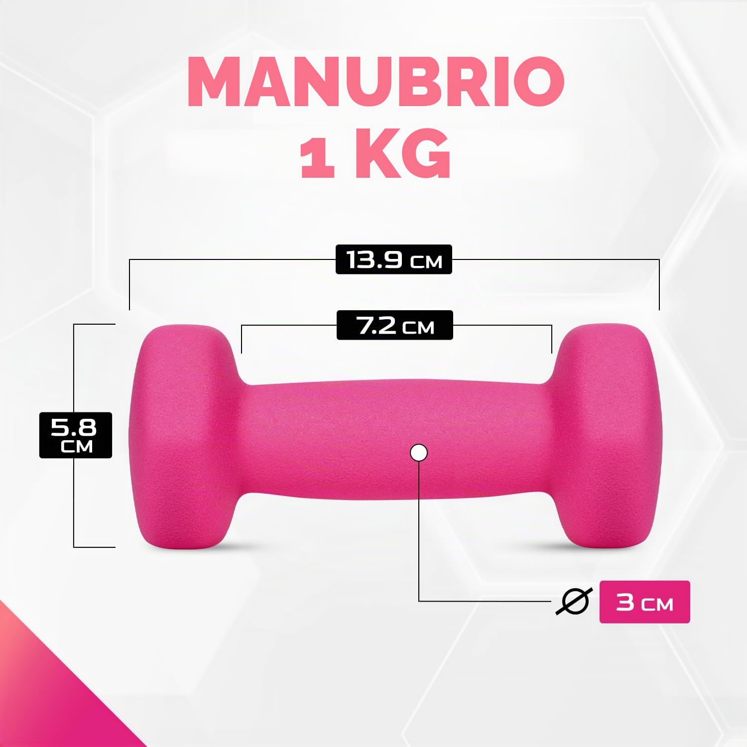 Yes4All Set Manubri Palestra in Neoprene Esagonale - Coppia di Pesi Palestra in Casa, Dumbbells Set