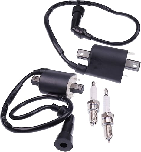 2X Ignition Coils with Spark Plugs 5EL-82320-00-00 5EL-82310-00-00 Compatible with
