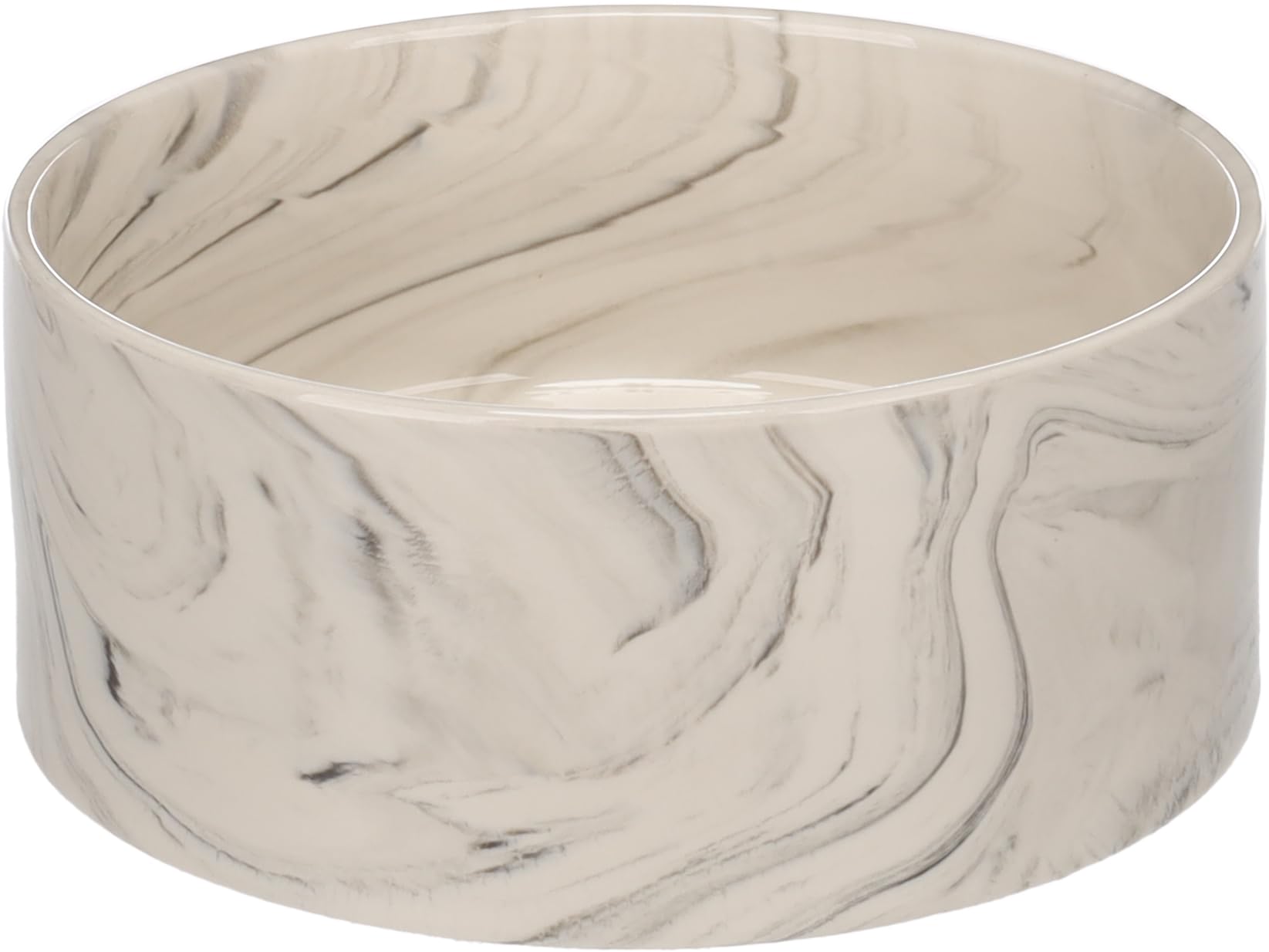 Flamingo Feeding and Drinking Bowl Baron Round Grey 18x7,5CM 1200ML