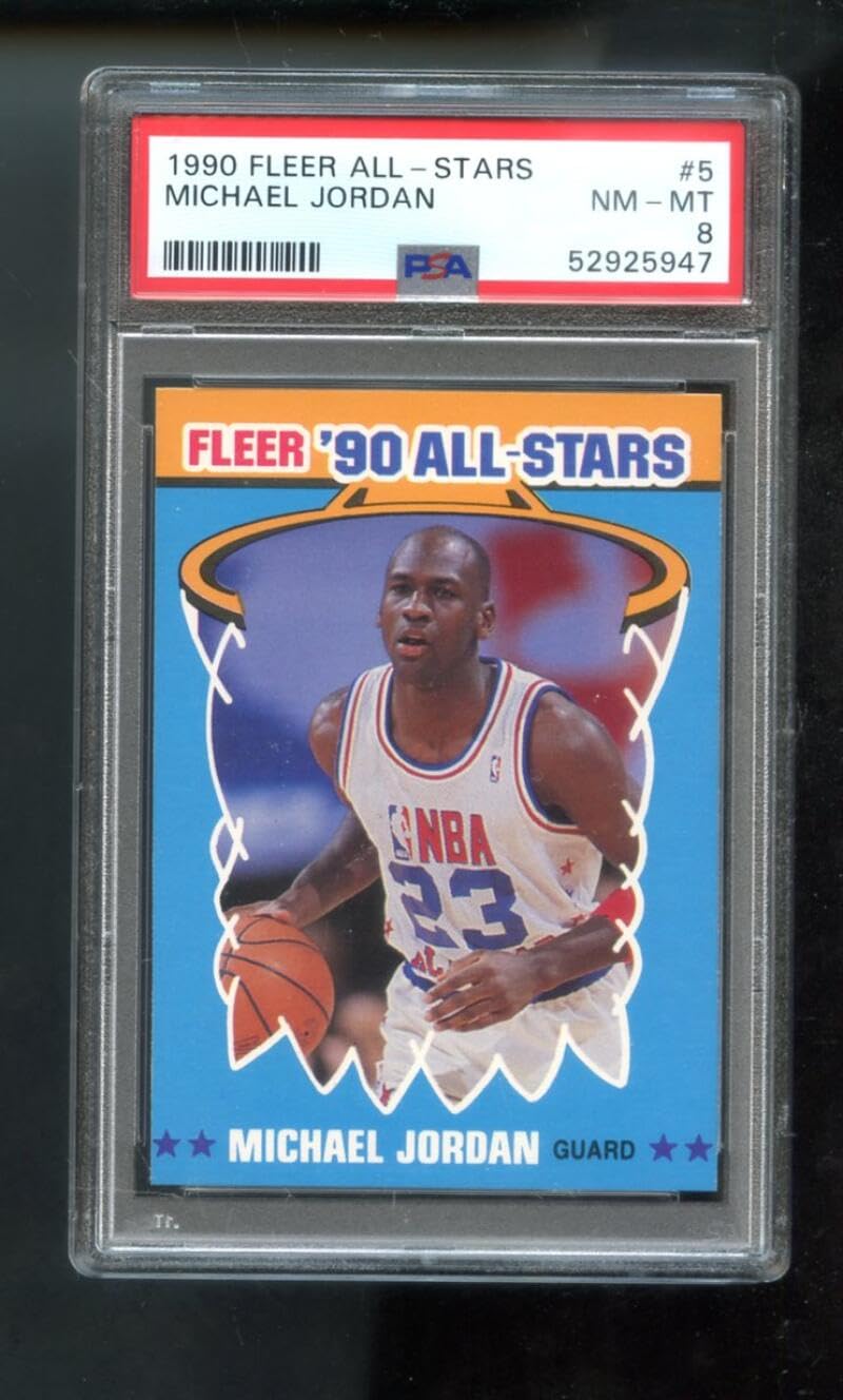 Amazon.com: 1990-91 Fleer All-Stars #5 Michael Jordan PSA 8 Graded