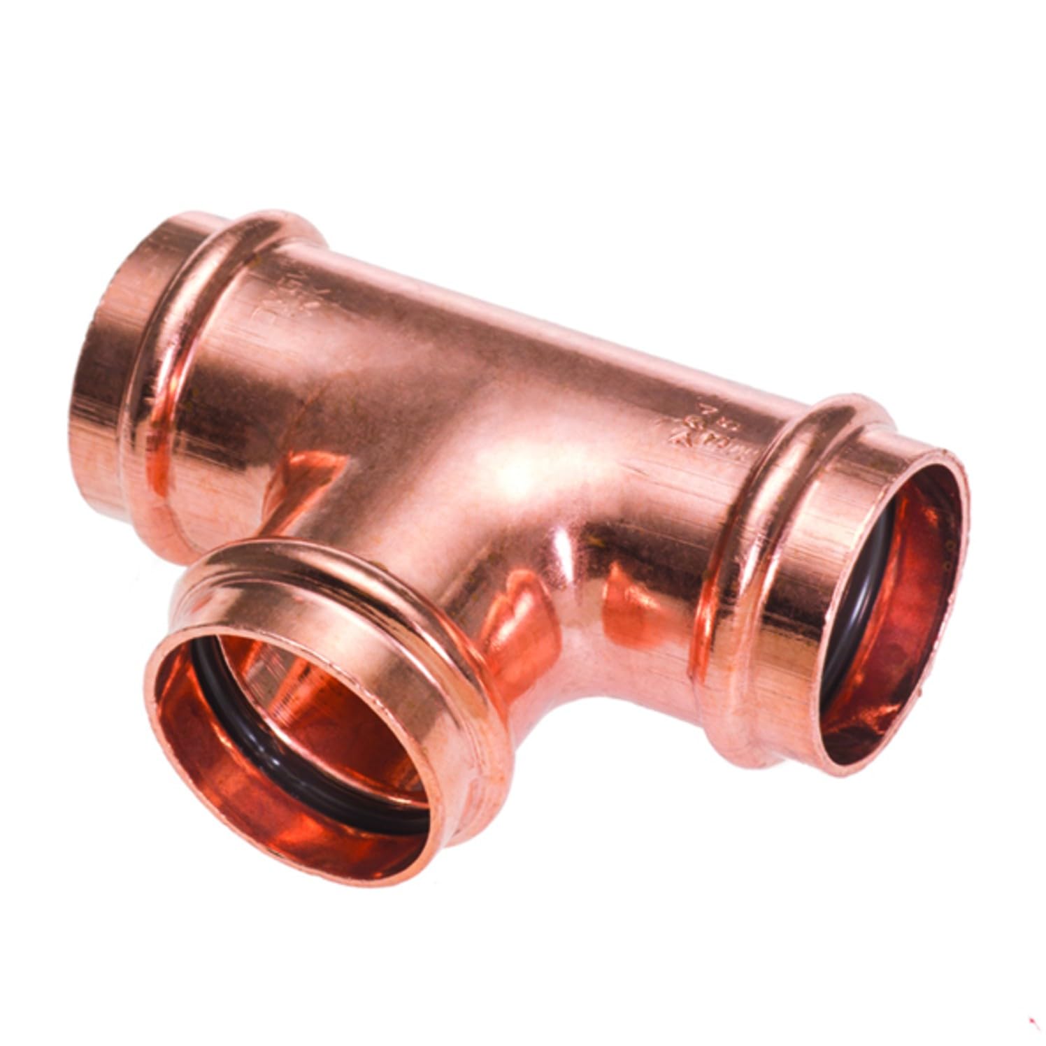 CONEL CONNECT COPPER Kupfer T-Stück reduziert V-Kontur – Pressfitting – Größe wählbar (42x28x42mm)