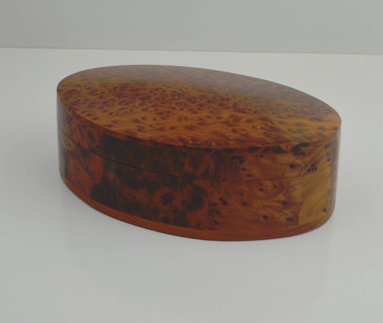 Hand made Thuya Wood Moroccan chest of 4 sliding Box with orange tree wood insert - L18 W18 H6 Cm