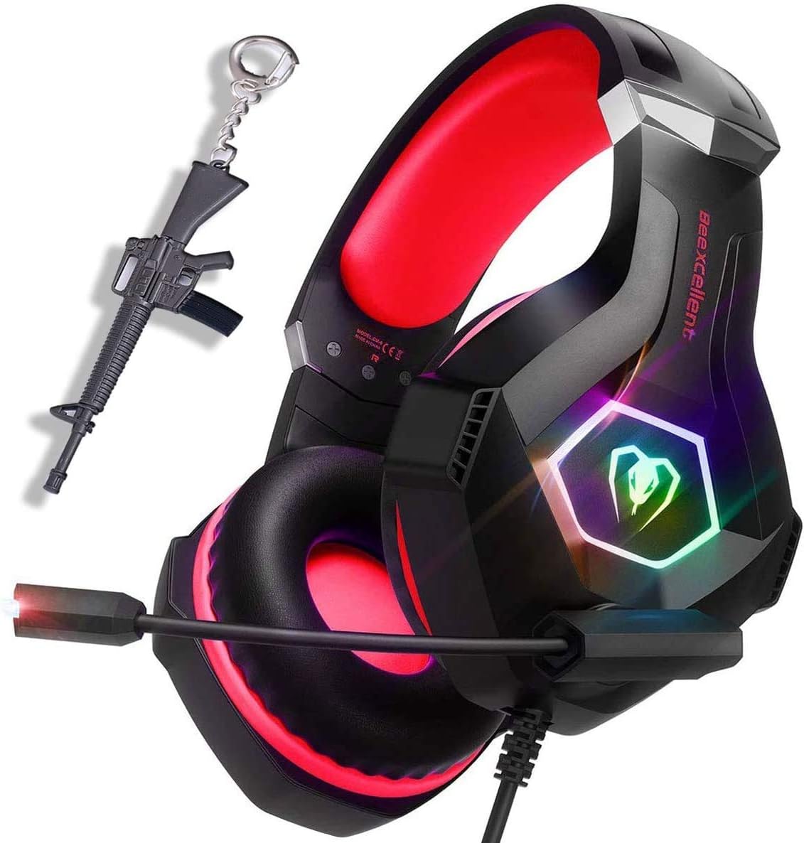 ゲーミングヘッドセット Ps4ヘッドセット Pcヘッドホン マイク付き 有線 3 5mm プラグ Led付 ゲーム用 軽量 ステレオ 高音質 臨場感 伸縮ヘッドアーム 男女兼用 Ps4 Nintendo Switch Xbox One タブレット Pc ノートパソコン Iphone スマートホン などに対応 Beexcellent ゲーミングヘッドセット Ps4ヘッドセット Pcヘッドホン マイク付き 有線 3 5mm プラグ Led付 ゲーム用 軽量 ステレオ 高音質 臨場感 伸縮ヘッドアーム 男女兼用 Ps4 Nintendo Switch Xbox One タブレット Pc ノートパソコン Iphone スマートホン などに対応 Beexcellent