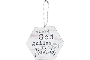 P. Graham Dunn Where God Guides Cream 4 x 3 Wood Decorative...