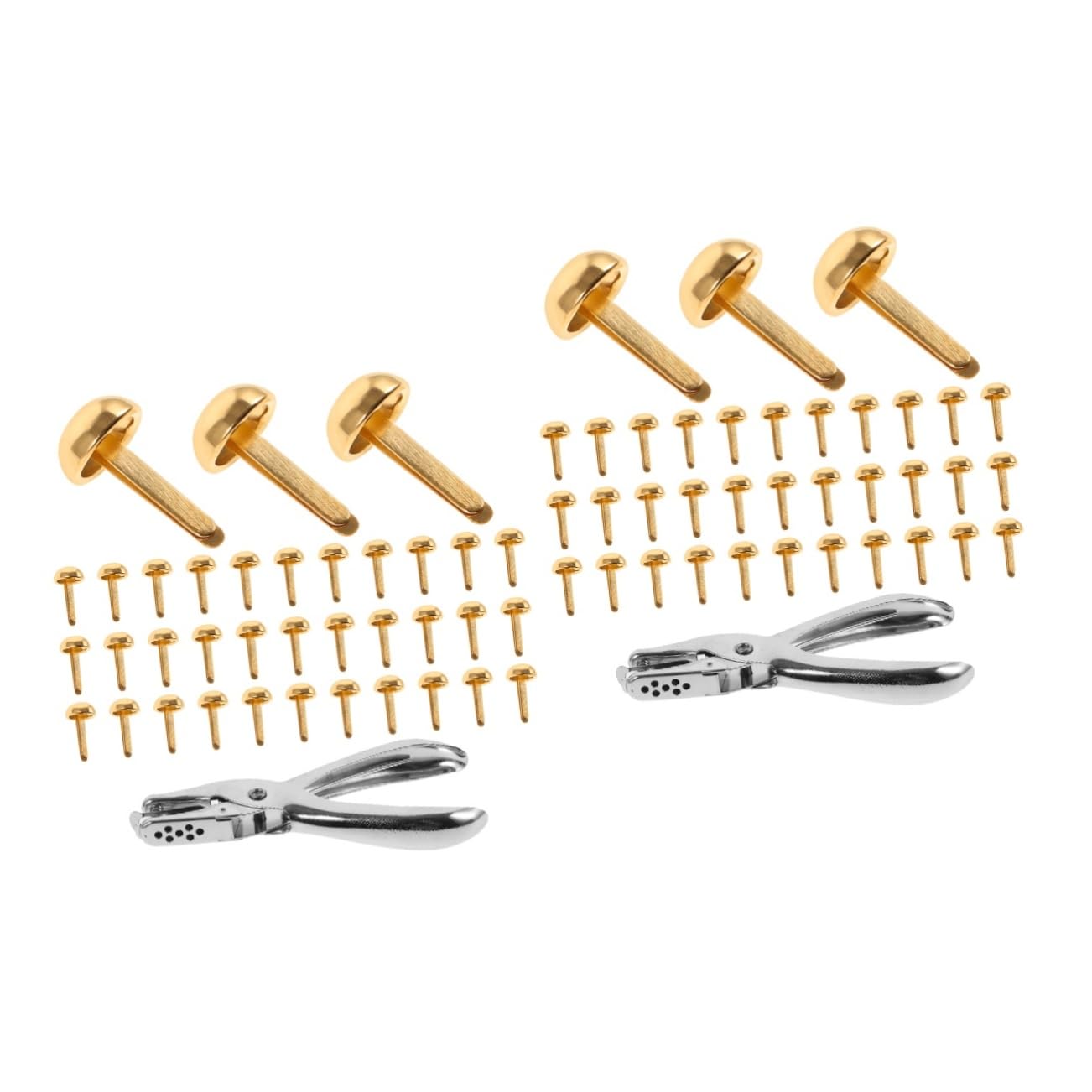 DOITOOL 1 Set Brads Rivets Decorative Rivets for DIY Clothing Bags Shoes Easy to Install Craft Supplies for Stylish Home Projects