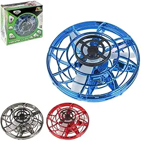Drone Ufo com Sensor Brinquedo Disco Voador com Helices Protegidas Spinner Bolinha Que Voa Usb Multicor Led Para Crianças Infantil