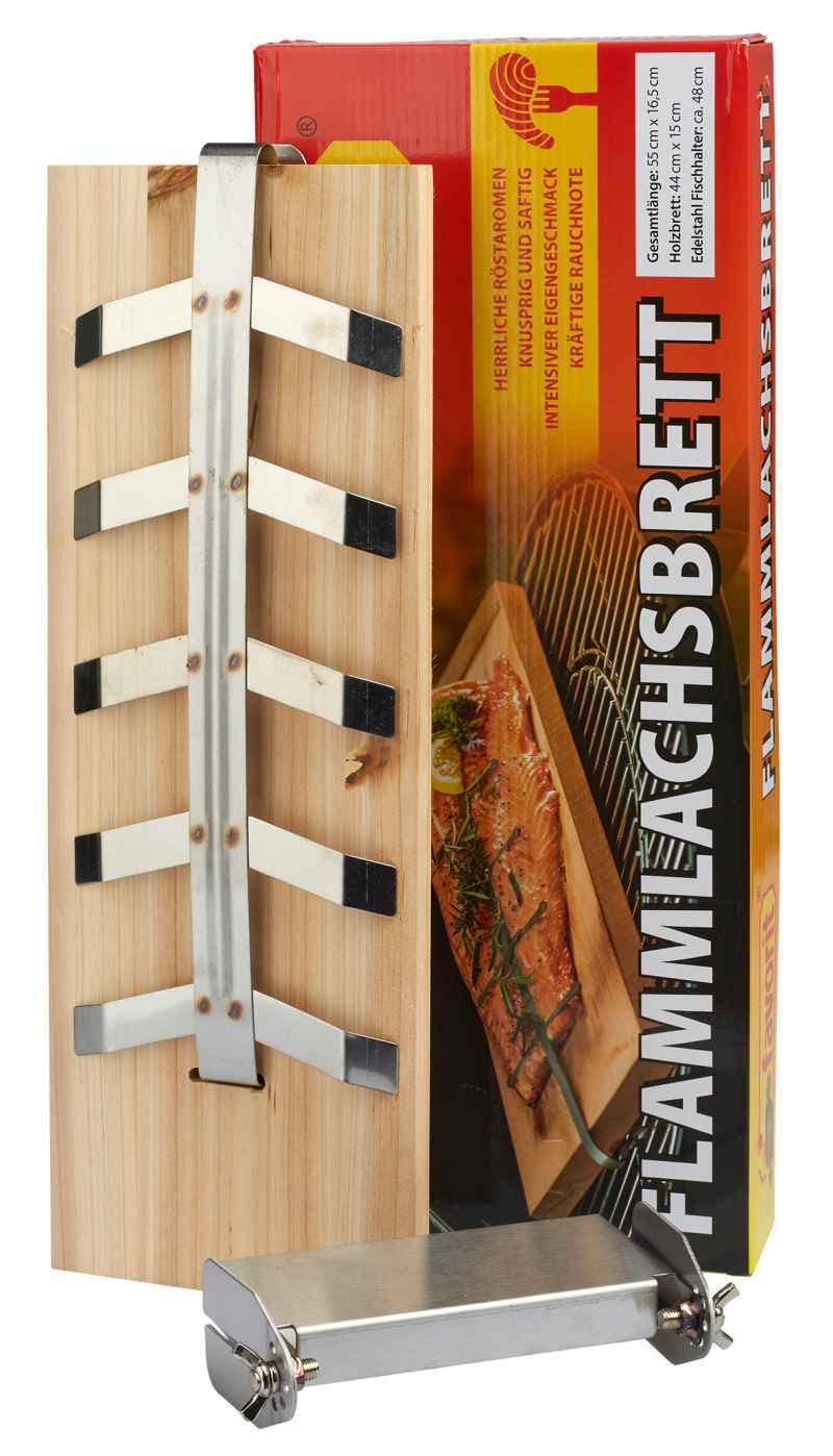 Favorit Flammlachsbrett 55 x 16,5 cm Grillwerkzeug-Set