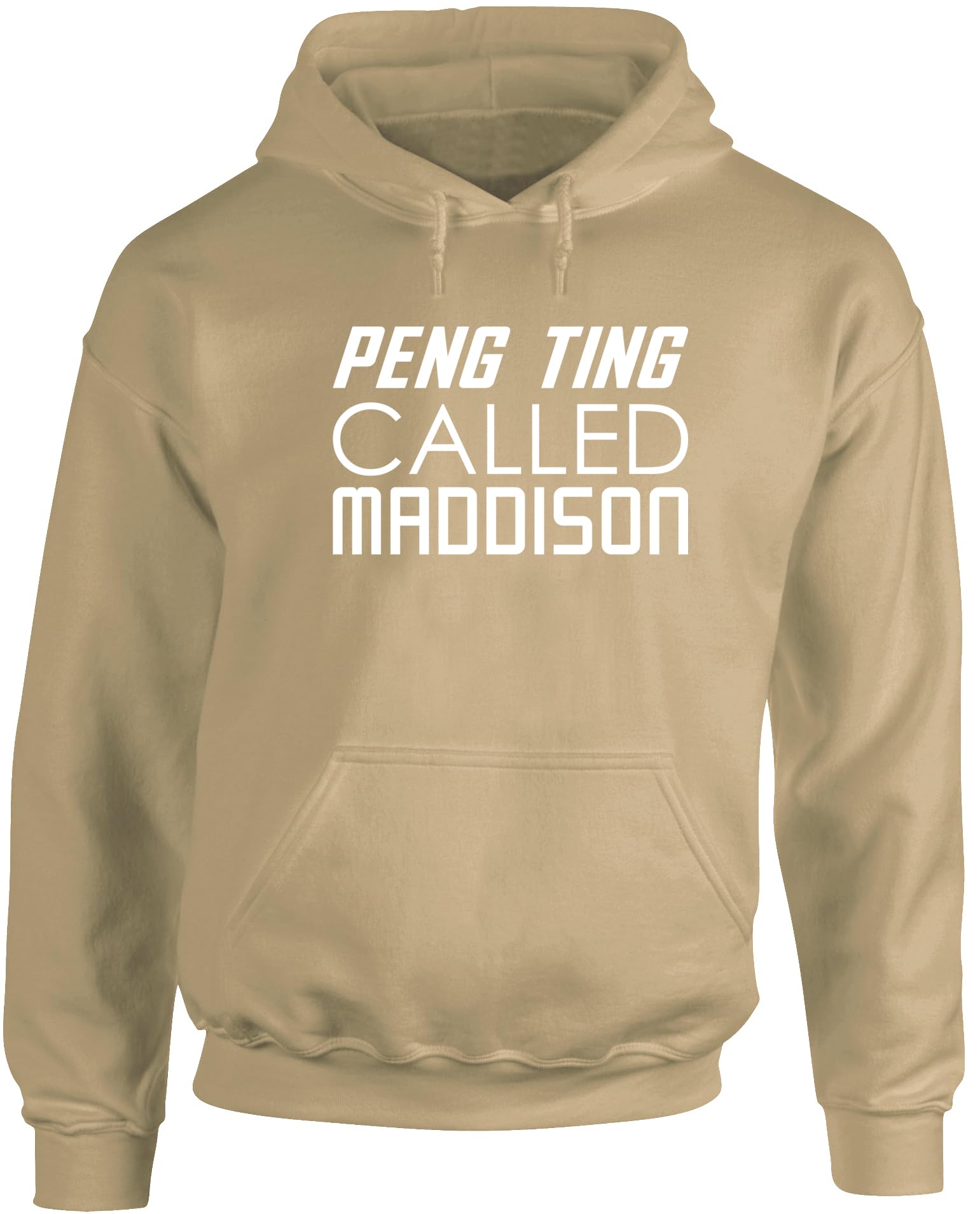Hippowarehouse Peng Ting Called Maddison unisex Hoodie hooded top Sand