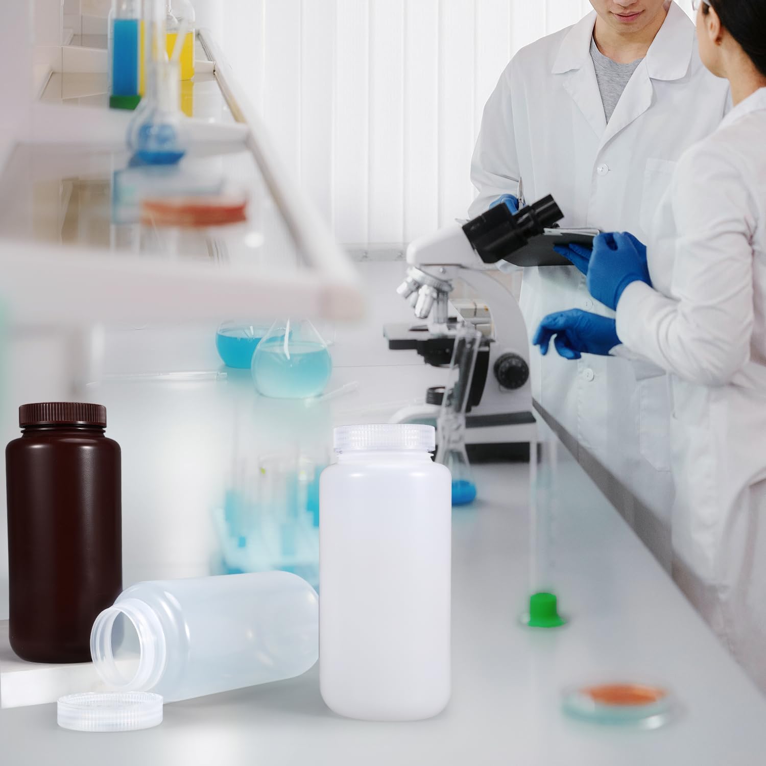 UMETASS 1 Oz Wide Mouth Lab Bottle - Laboratory Grade