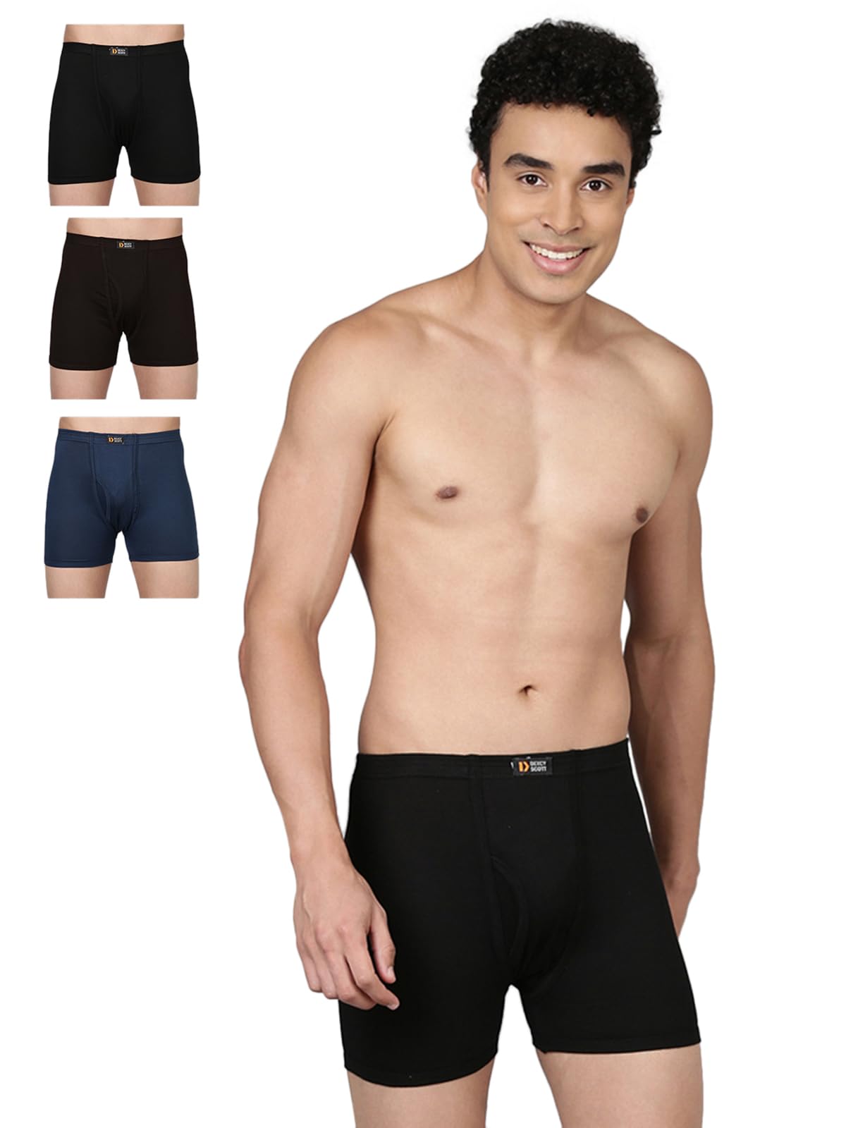 dixcy scott originals Men's Cotton Blend Classic Solid Trunks-picture-33