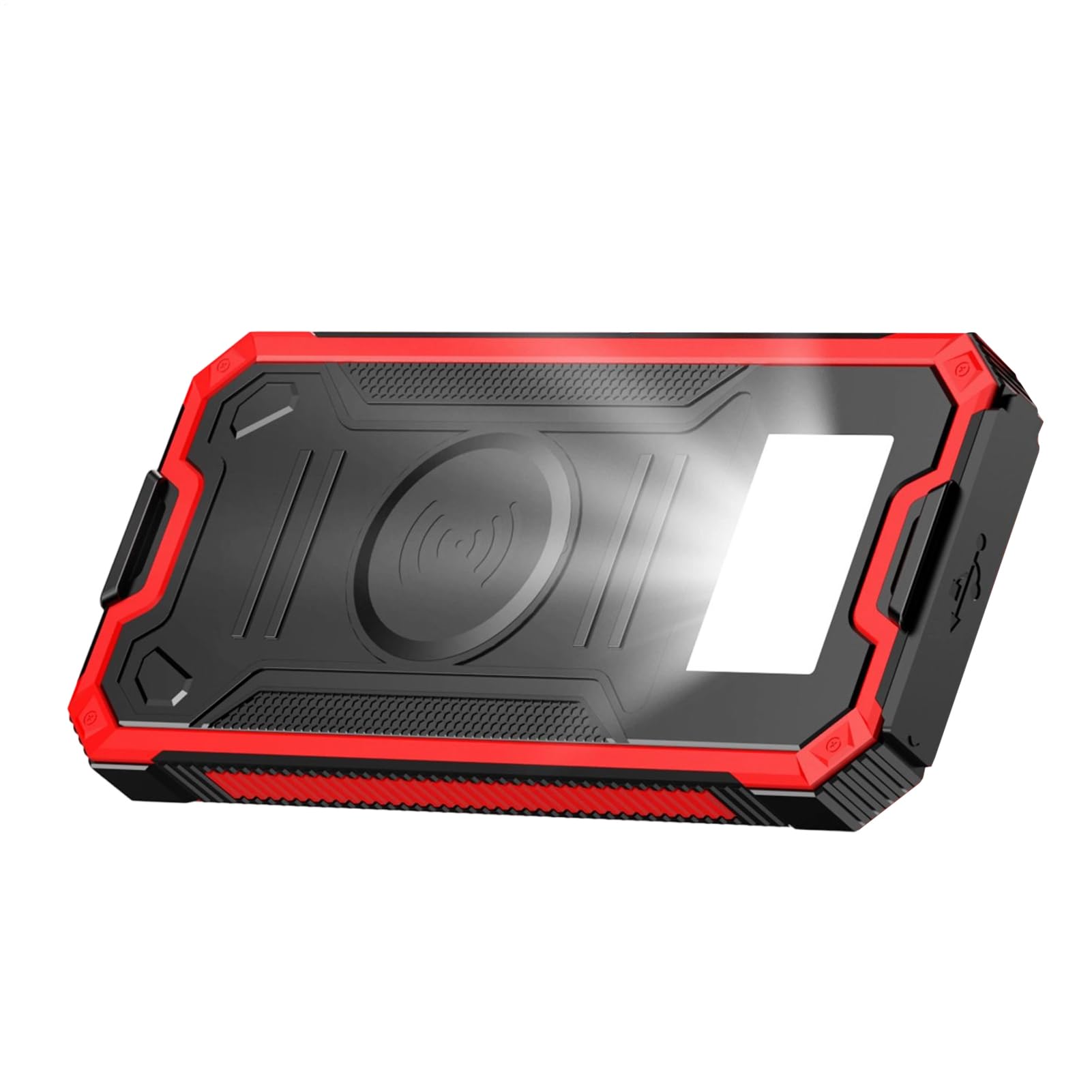 Cargador solar banco de batería de 10000mAh con linterna LED para teléfono móvil y tableta 8