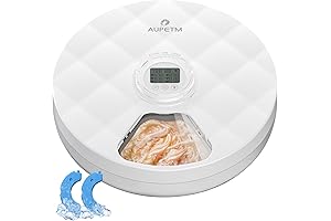 Automatic Cat Feeder for Wet Food - 6 Meals Cat Food Dispenser with Ice Packs