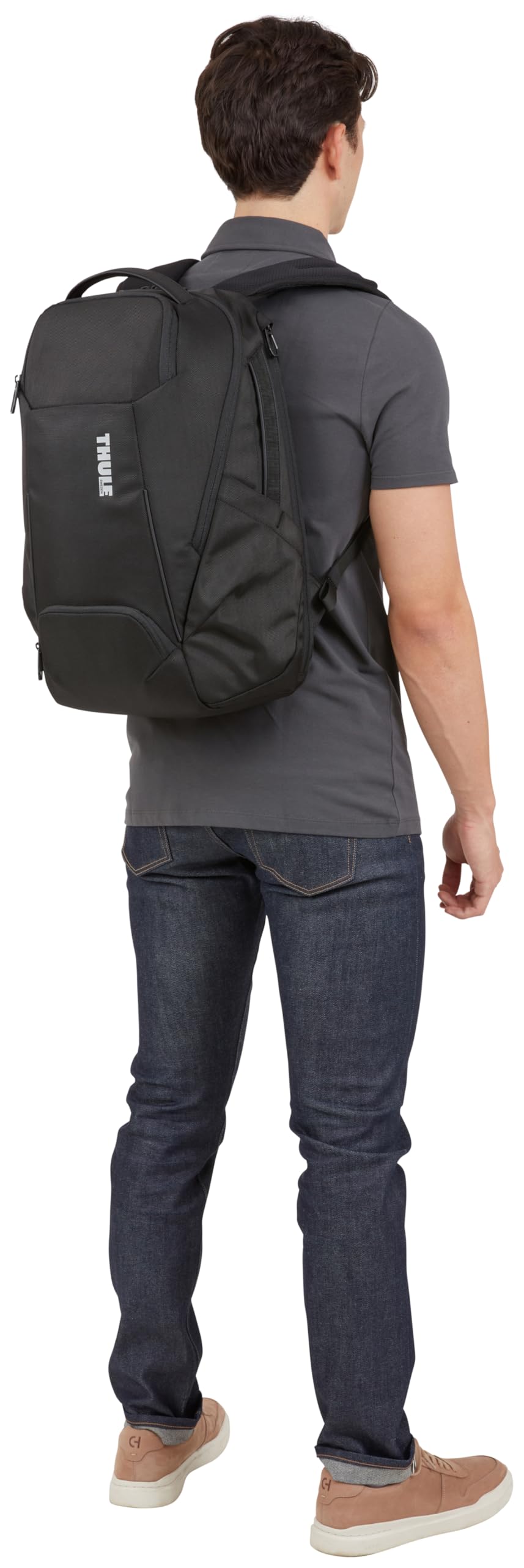 Thule Accent - Zaino per computer portatile, con scomparto rigido, adatto per MacBook, tessuto riciclato, tasche nascoste e laterali