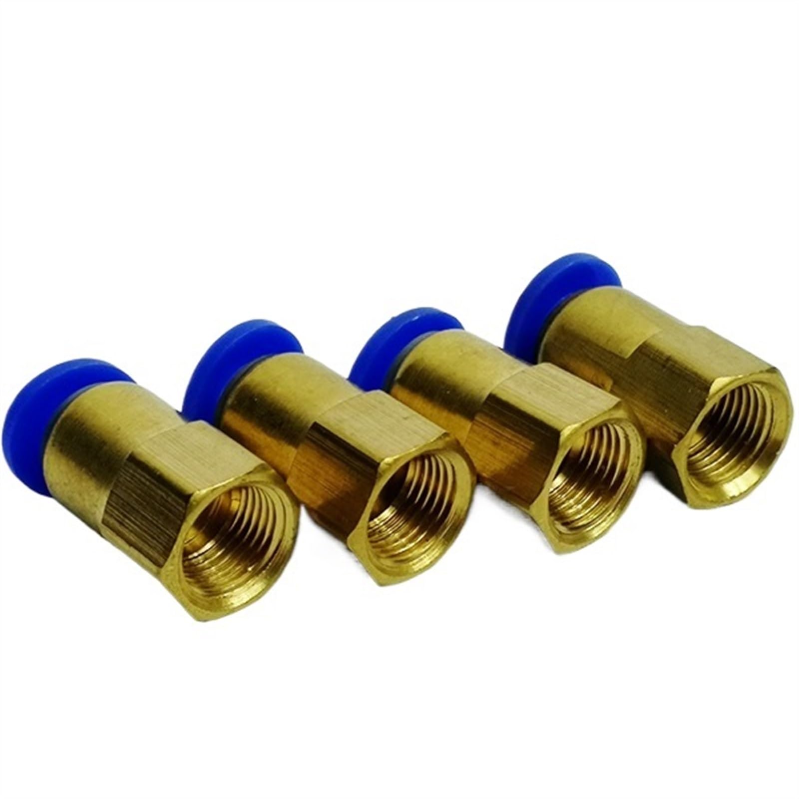 PM type OD 4MM 6MM 8MM 10MM 12MM Thread 1/8'' 1/4'' 3/8'' 1/2'' Pneumatic Connectors Female straight one-touch fittings (Color : PCF10-03)