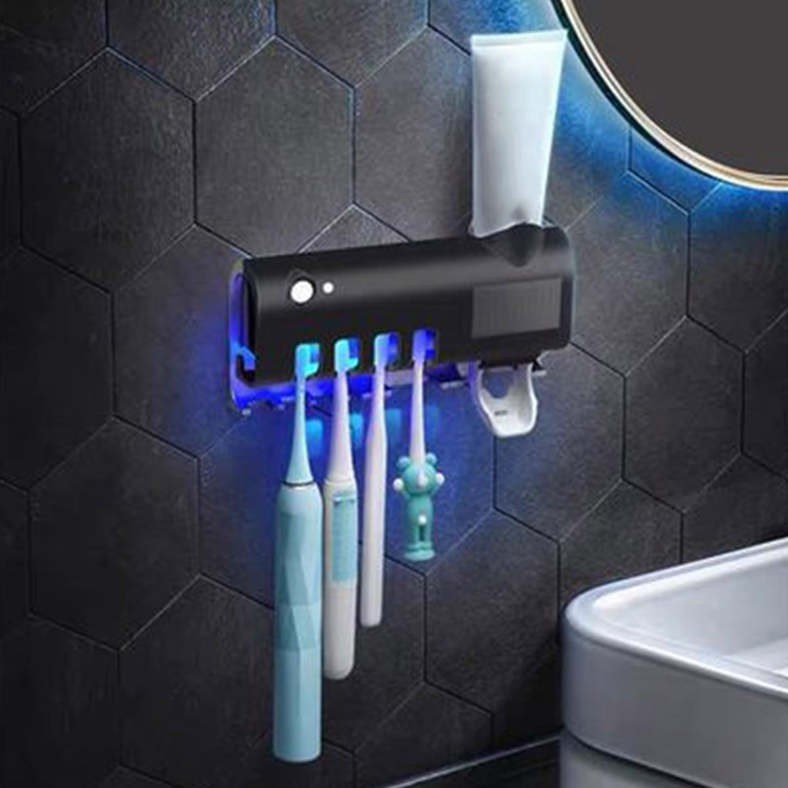 Yuning Porte Brosse Dent Mural,Support de Brosse à Dents