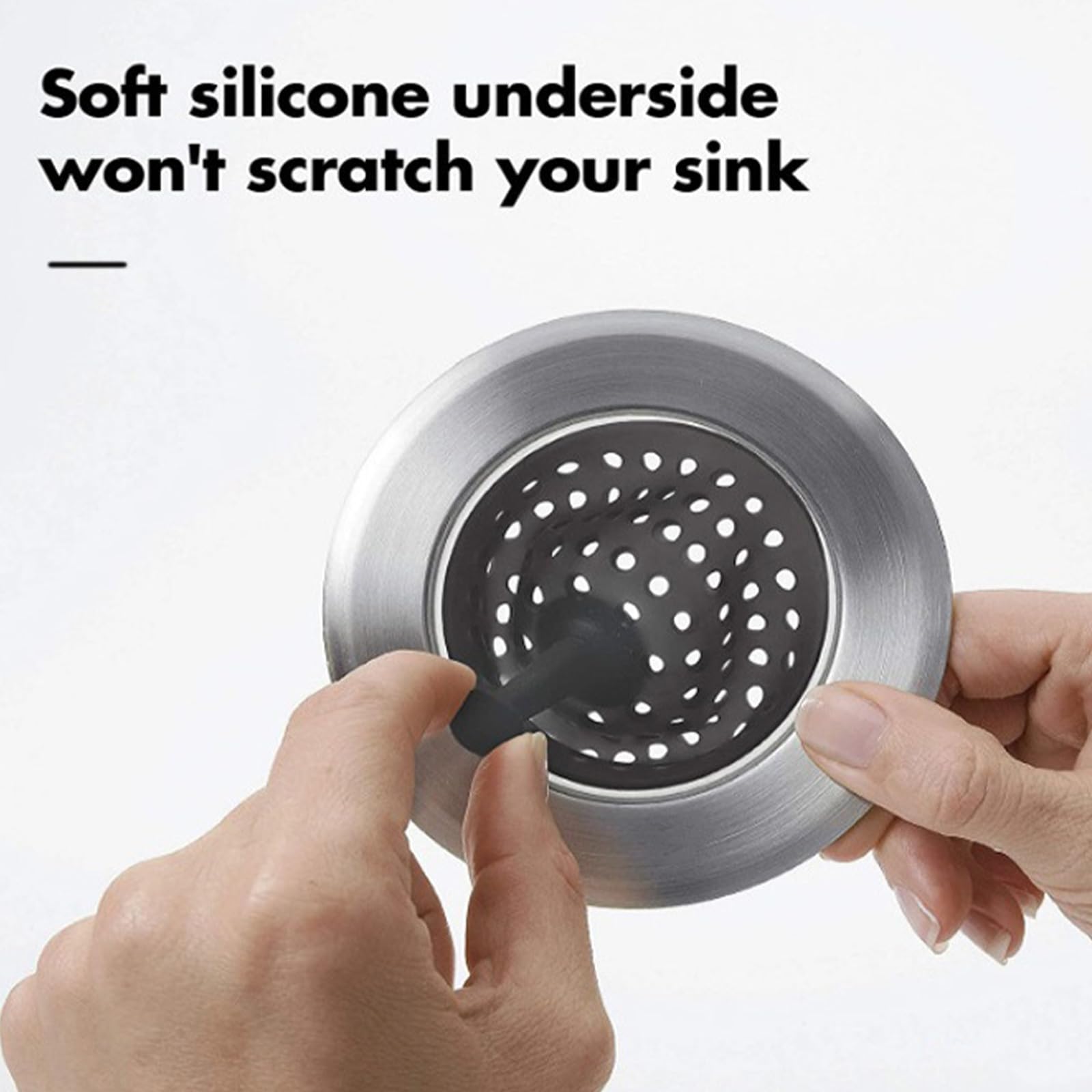 Good Grips Silicone Sink Strainer, Silvery - Image 4