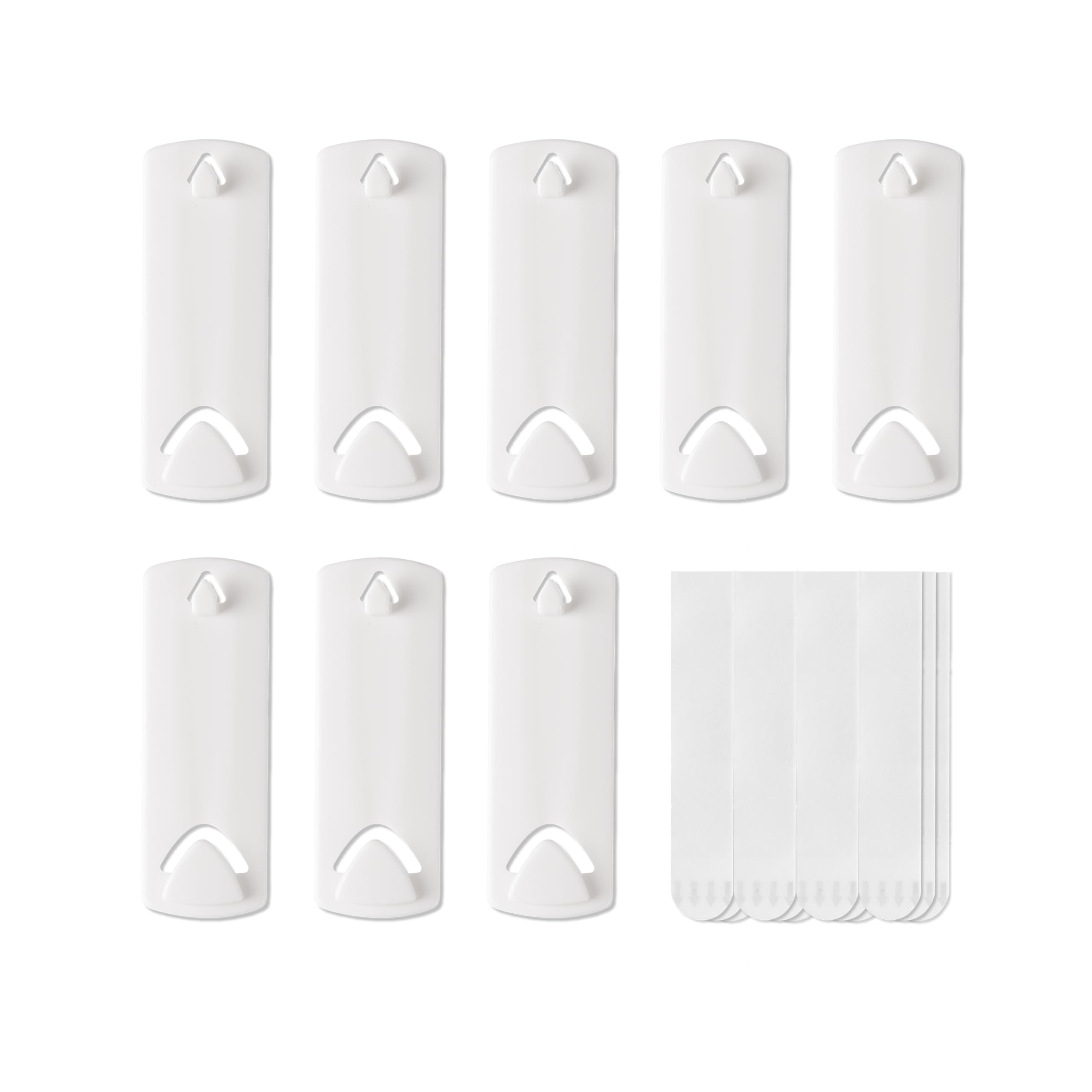 Colgadores de Cuadros Para Dientes de Sierra y Marco de Alambre, 8 Colgadores de Cuadros , 12 Tiras Adhesivas Grandes Amovibles, Ganchos Para Colgar Cuadros sin Daños, Resistentes, sin Clavos