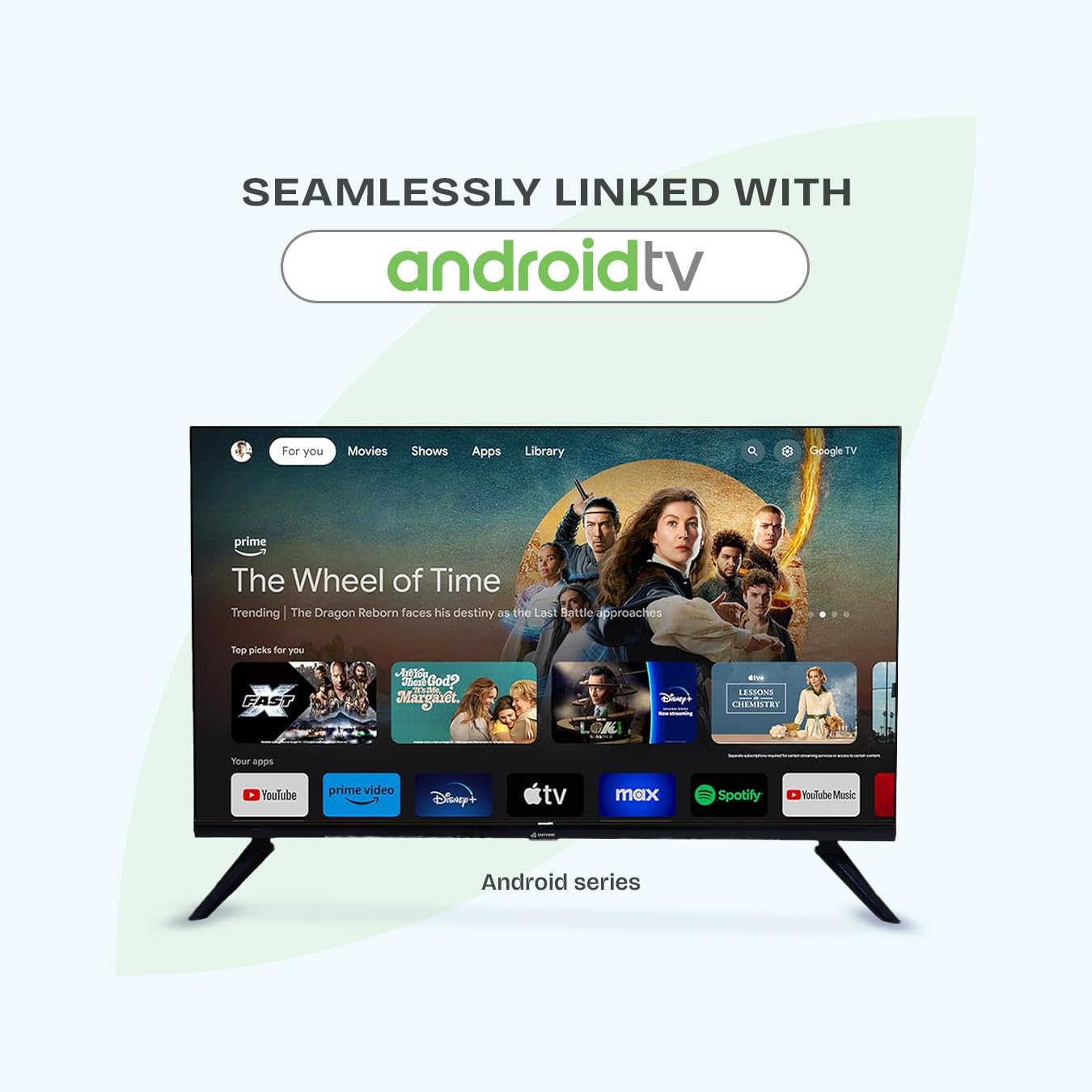 Earthonic 43-Inch (109 Cm) Full Hd Smart Android Led Tv | Built-In Wi-Fi, Dolby Audio, Voice Remote | Ae43Fh115 | 1920X1080 Resolution | Made In India | Google Assistant | Hdmi, Usb, Bluetooth 3 Earthonic 43-Inch (109 Cm) Full Hd Smart Android Led Tv | Built-In Wi-Fi, Dolby Audio, Voice Remote | Ae43Fh115 | 1920X1080 Resolution | Made In India | Google Assistant | Hdmi, Usb, Bluetooth