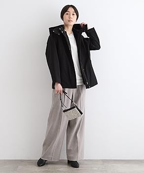 Amazon | [インディヴィ] フーデットコート 【ファーライナー付き