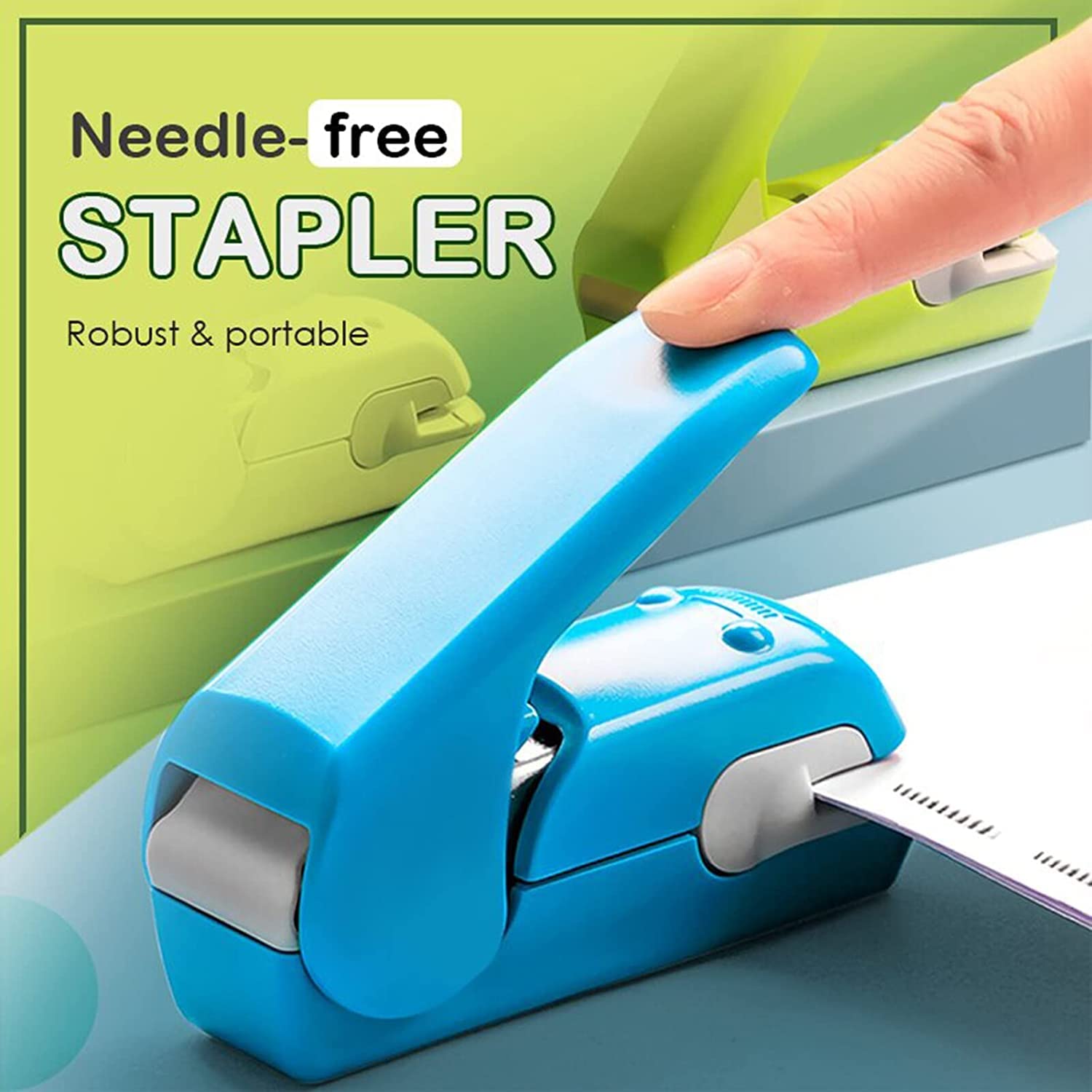 Schreibtischhefter Nagellose Tischhefter Tragbarer Mini-Bürohefter Zeitsparender Desktop-Begleiter Desktop-Hefter Tragbare Desktop-Hefter Zubehör für das Home Office