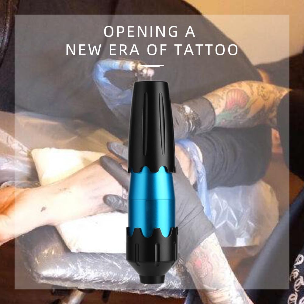 Penna rotativa per tatuaggi RCA - Macchina per tatuaggi professionale con corsa da 3,5 mm, motore da 6800 giri/min e corpo in lega di alluminio