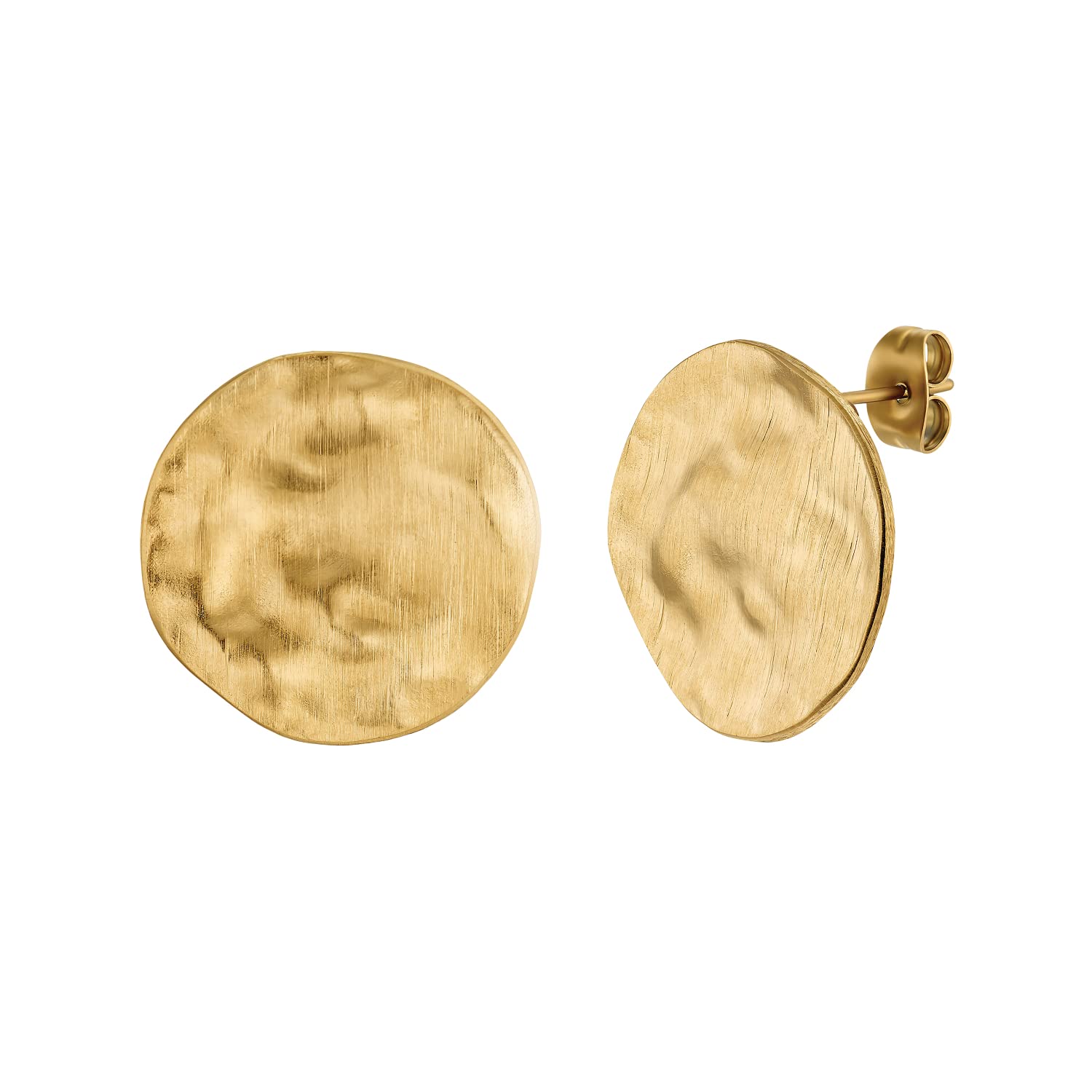 NOELANI Ohrstecker Edelstahl Damen Ohrschmuck, 2 cm, Gold, Kommt in Schmuck Geschenk Box, 2032740