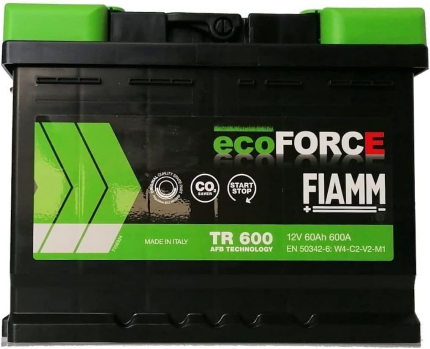Batteria Auto FIAMM TR600 EcoFORCE AFB 60AH 600A Per Veicoli Start&Stop