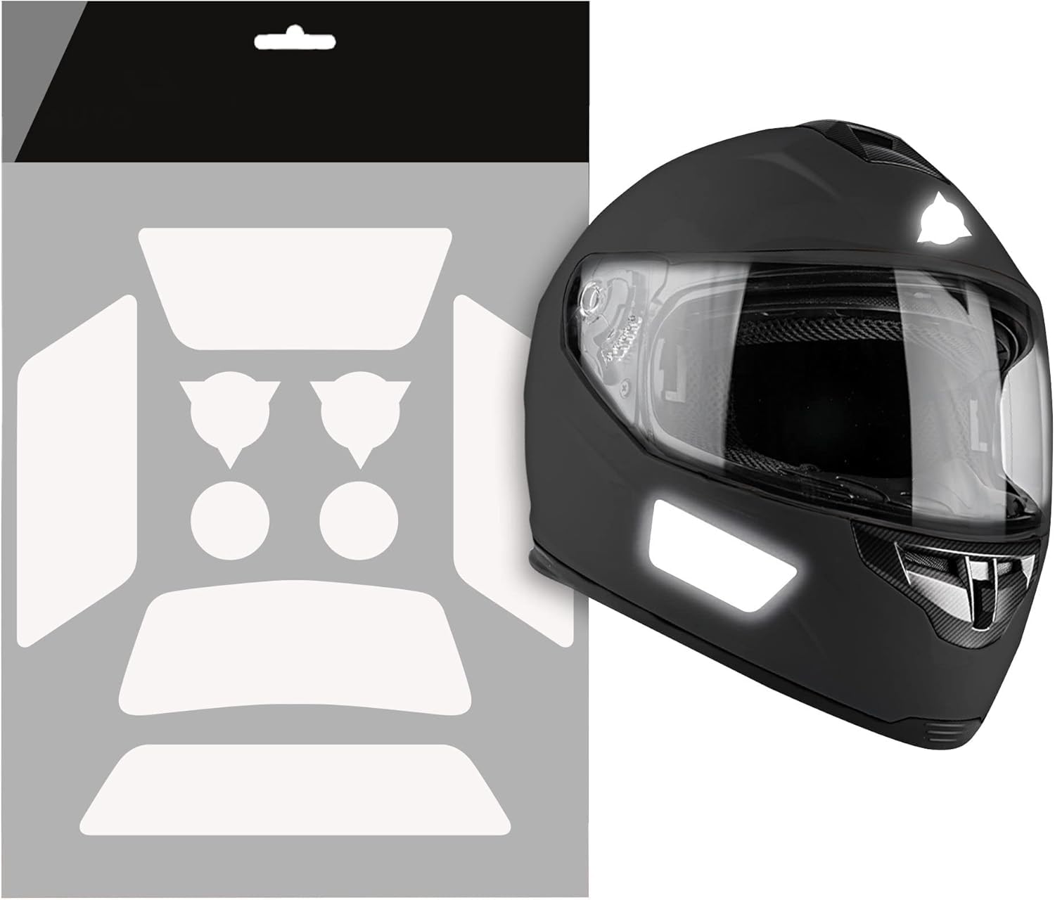 Adesivi Riflettenti Per Casco Moto Arsenal – 7,5x7,5 Cm – Visibilità Notturna E Sicurezza