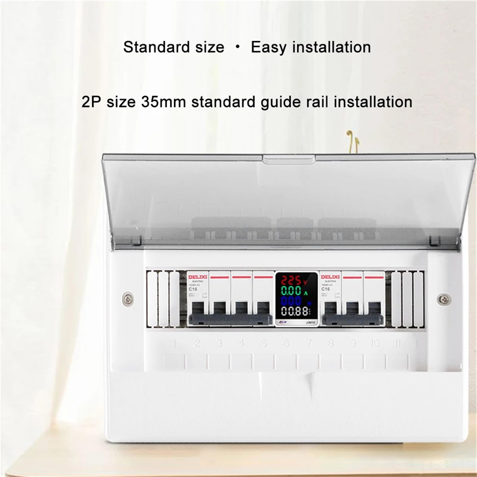 1 ~ 10 sztuk 110 V 220 V 100 A prąd KWH monitor energii elektrycznej miernik VOLT AMP woltomierz amperomierz szyna din