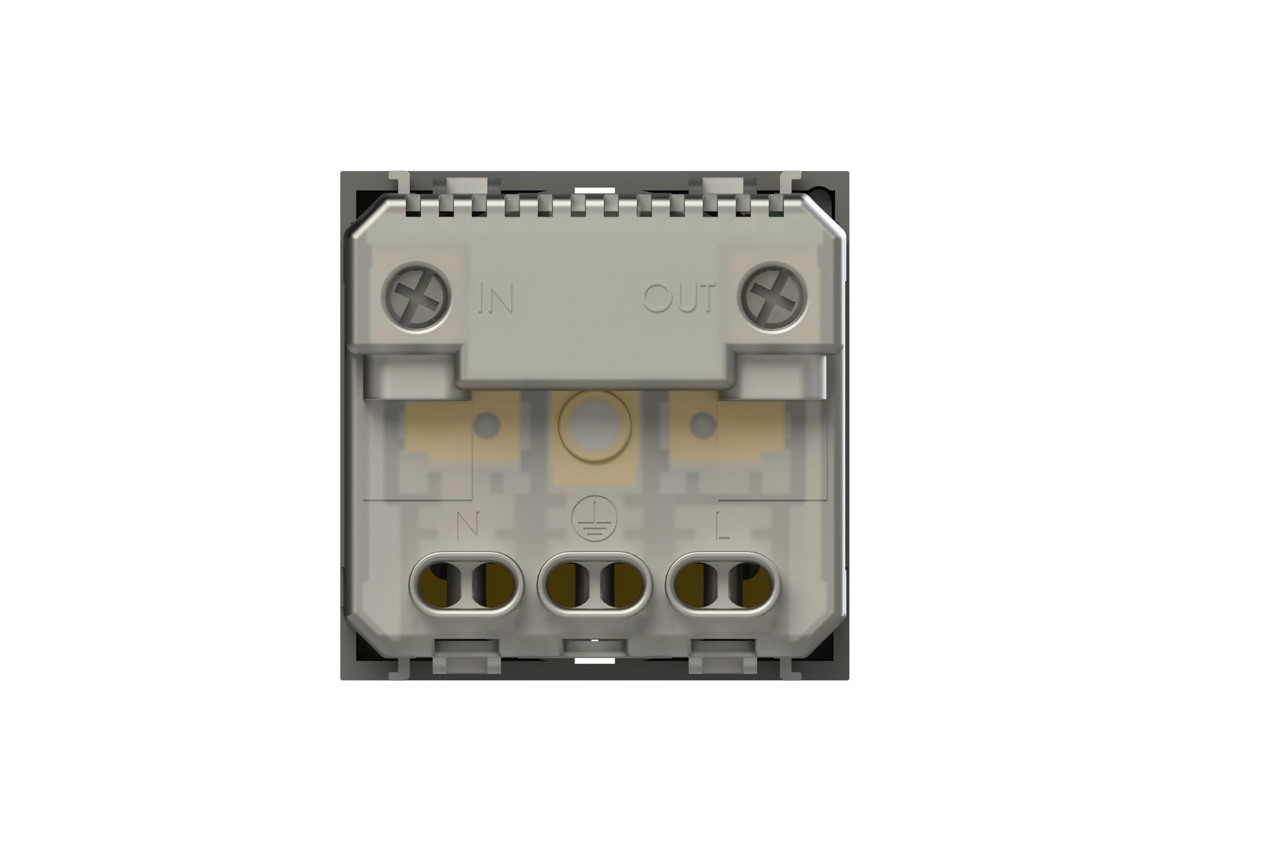 4box - Presa smart P40 S compatibile con Bticino® LivingNow™. Colore Antracite. Connessa tramite WiFi, controllabile con App 4box e assistenti vocali Amazon Alexa e Google Home.