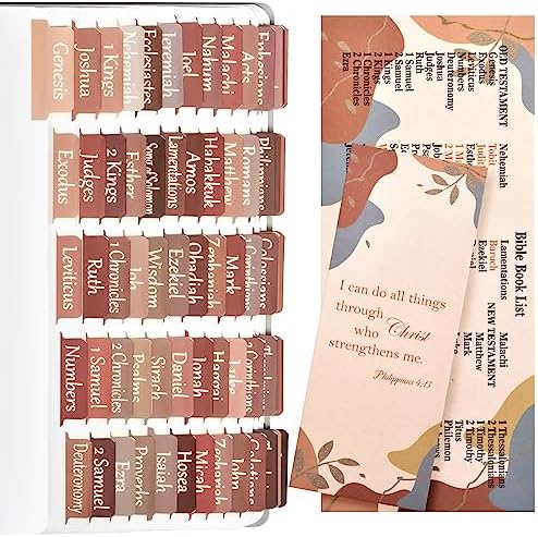 Amazon.com : Gold Foil Earthy Brown Bible Tabs for Women/Men/Kids, 100 ...
