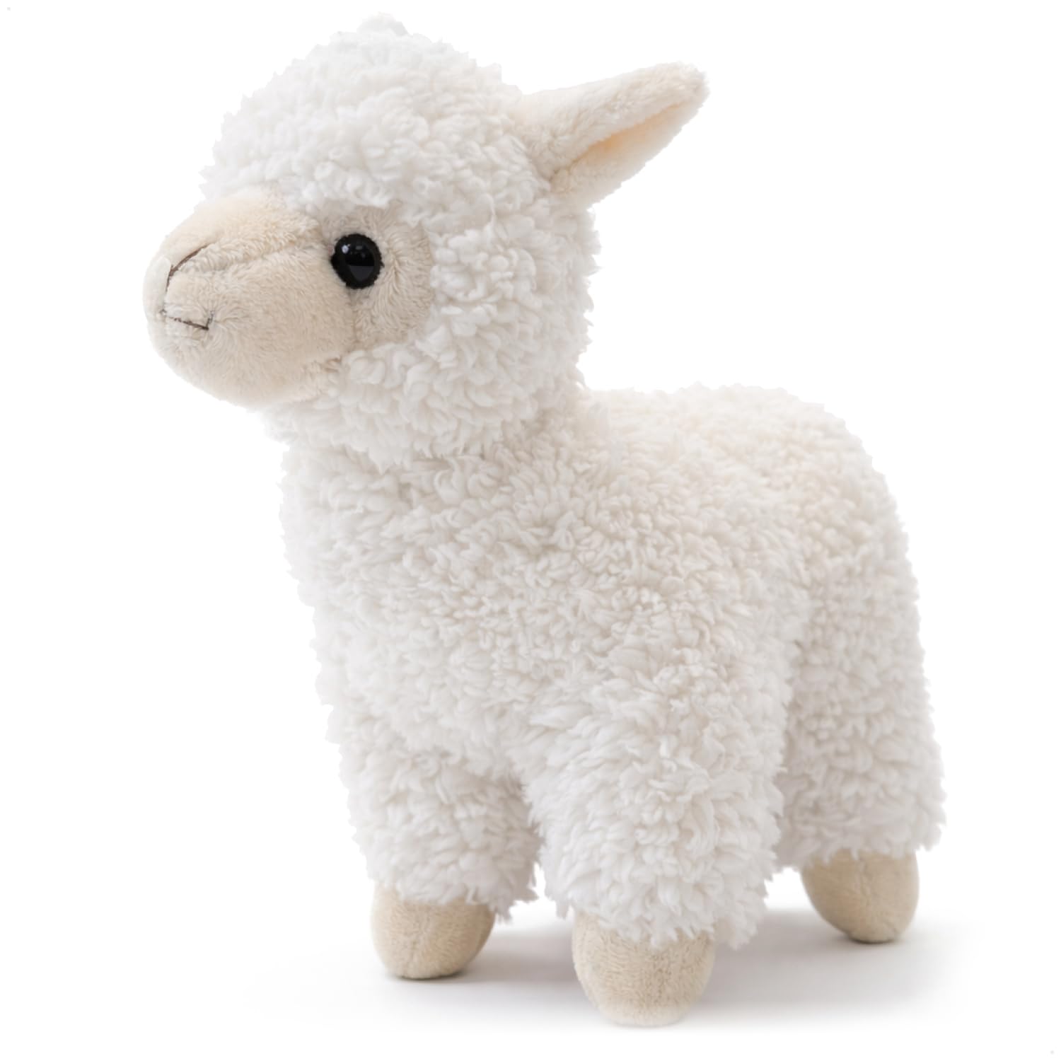 com-four® Peluche Llama 22 cm – Alpaca Suave 100% poliéster – muñeco de Peluche Esponjoso – Juguete tierno para Regalo y decoración (marrón - Llama) — view 8