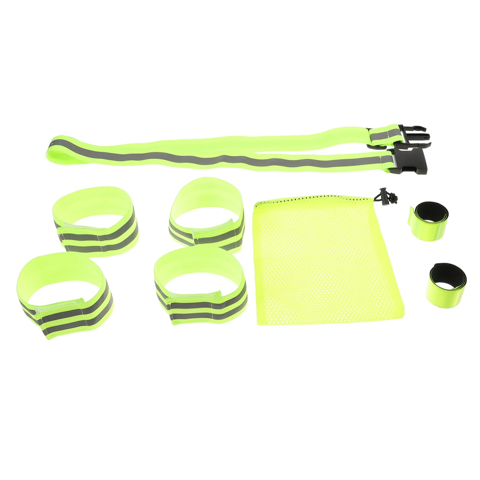 BESPORTBLE 3 Set di Fascia da Braccio Riflettente Ad Alta visibilità per La Corsa Notturna Fascia Elastica di Sicurezza Regolabile