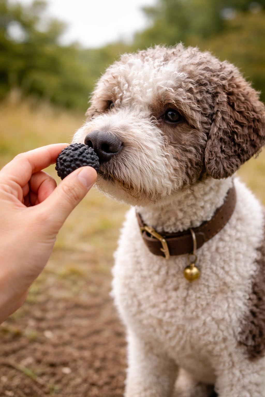 Generico Set d'entraînement truffe pour chiens - 2 truffes fausses noires + huile truffe - Kit complet Nose Work - Truffe d'entraînement réutilisable en plastique - Ø 36 × 37 mm