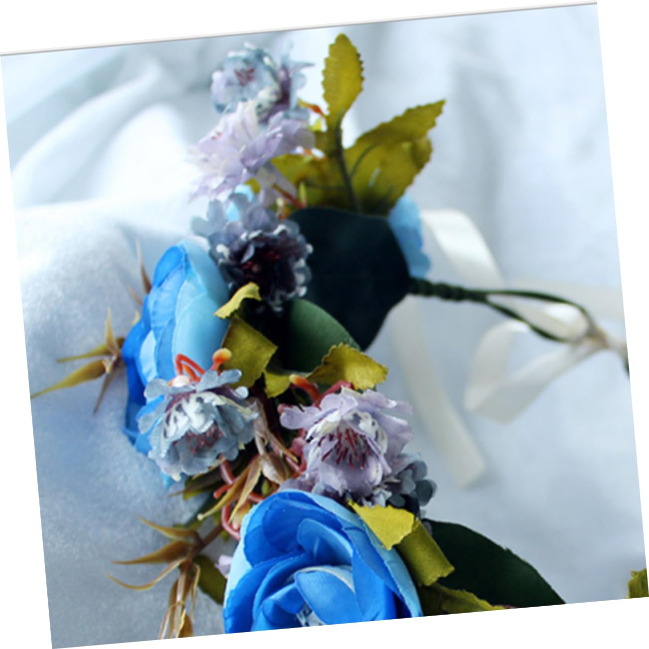 Ipetboom 3piezas Diadema Floral De Rosa Ramas Para Bodas Fiestas y Festivales Accesorio De Cabeza Para Mujeres y Niñas