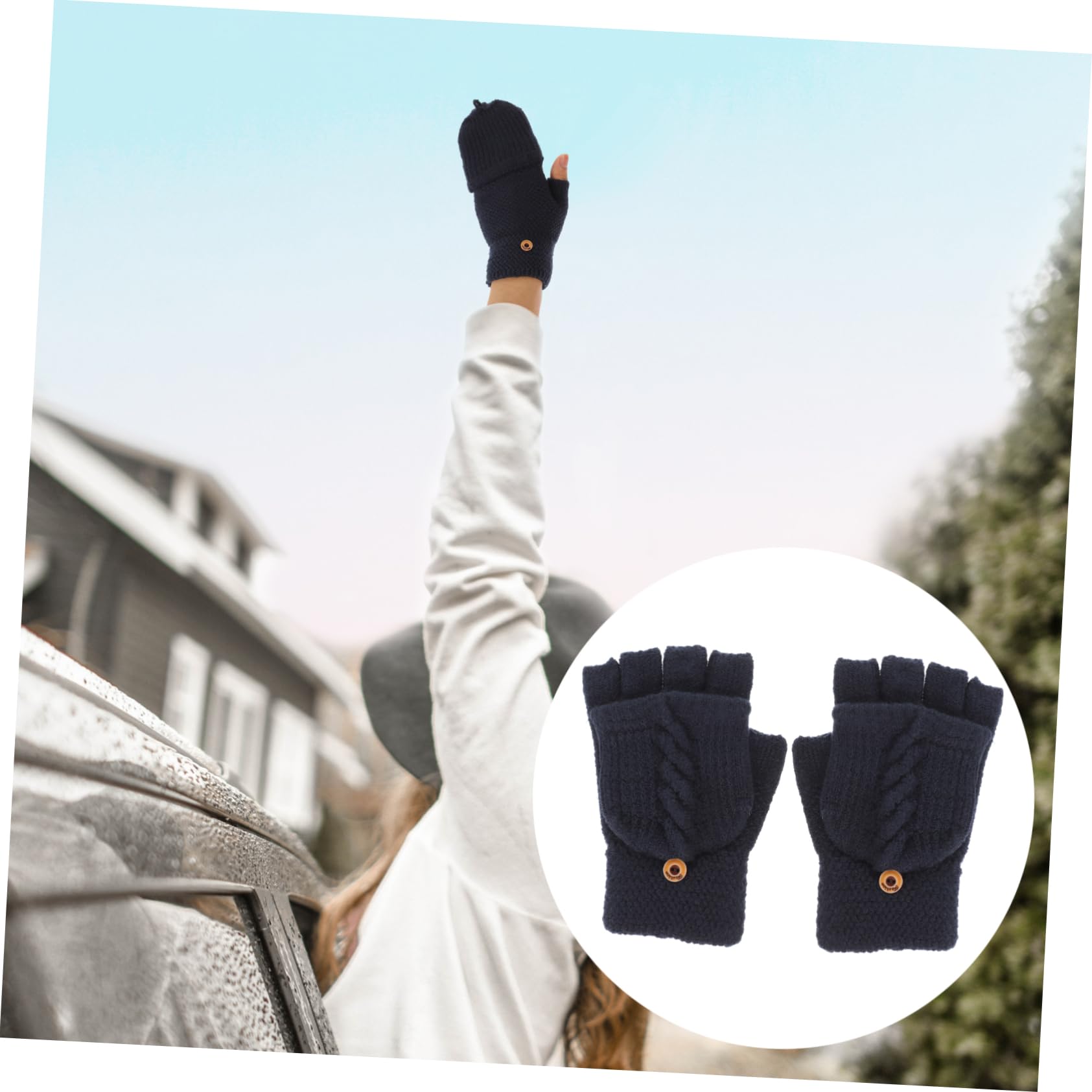 guanti caldi invernali guanti senza dita da donna guanti senza dita convertibili guanto termico thermal gloves guanti caldi per le donne guanti convertibili da donna