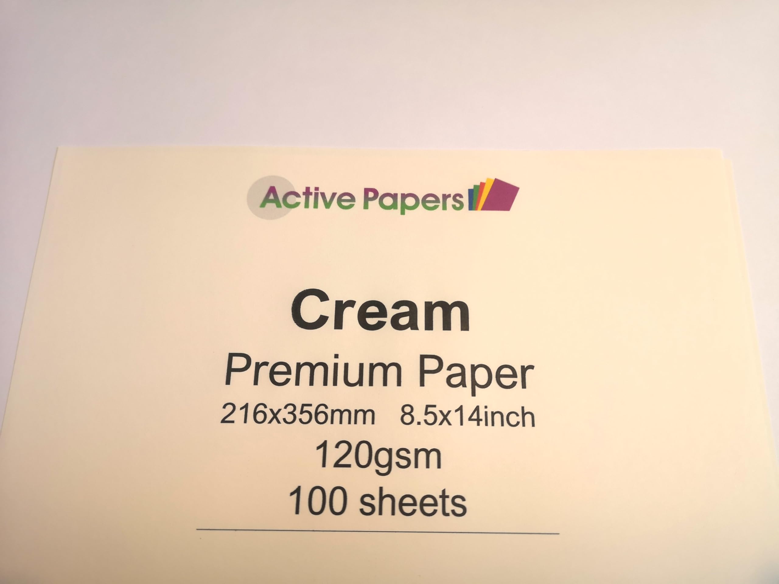 Cream Printer Paper 120gsm Legal 8.5x14 inch 100 Sheets