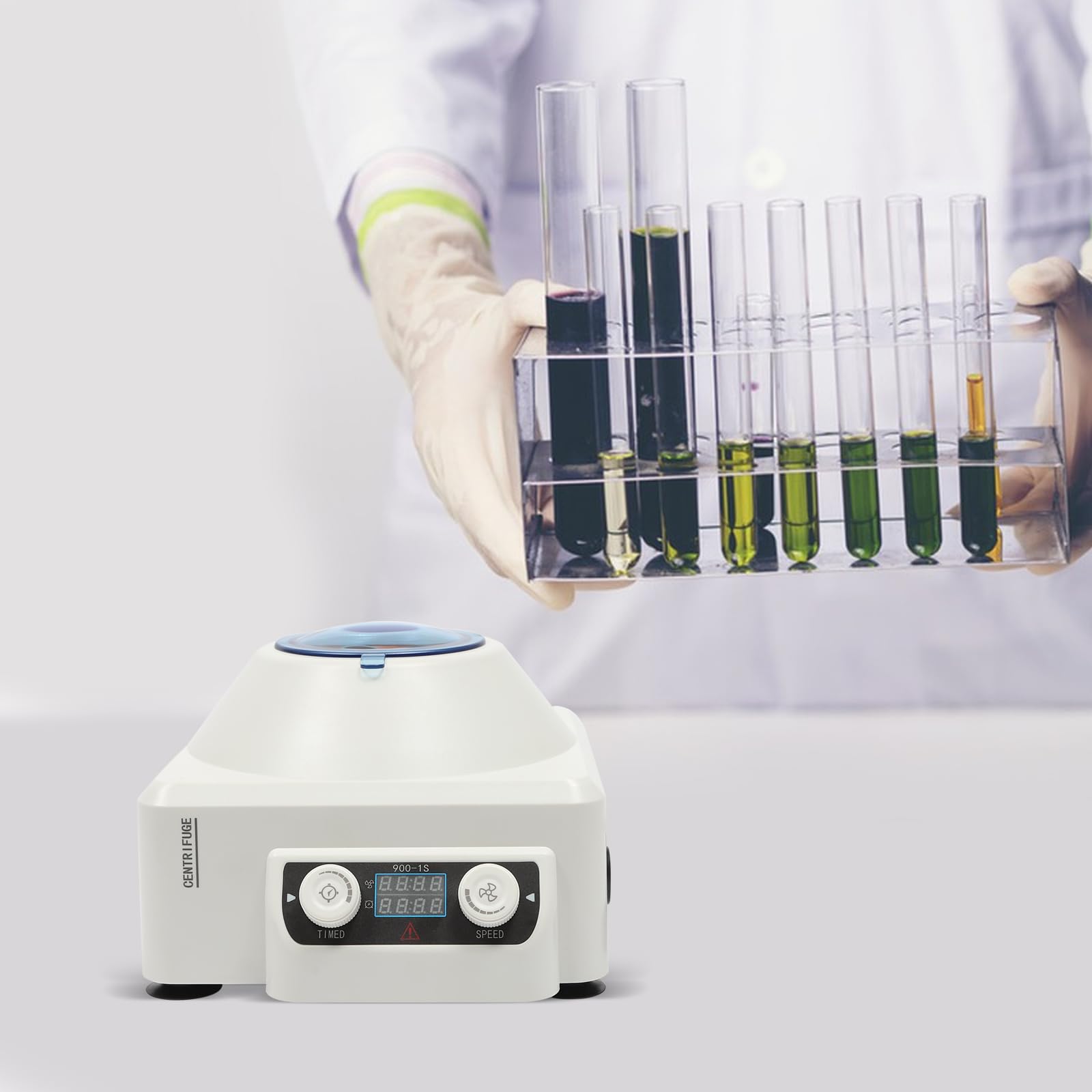 Zentrifuge 6 * 10ml Labor Zentrifuge Maschine 220V Zentrifugenmaschine 4000rpm 1685xg RCF Zentrifuge Labo mit LCD Digital Desktop Lab Zentrifuge Timer 0-60min Limit
