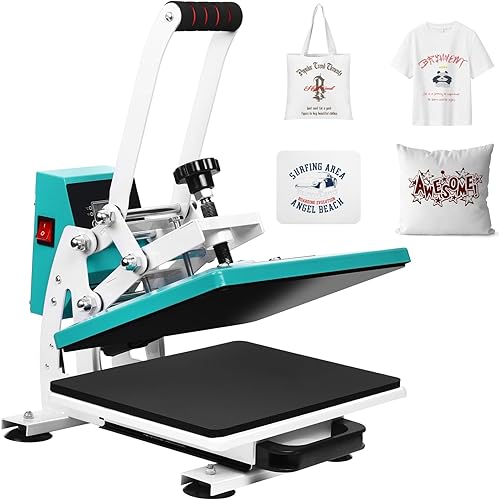 Máquina de prensa de calor de 12 x 10 pulgadas para camisetas, impresora digital de sublimación industrial para transferencia de calor, máquina