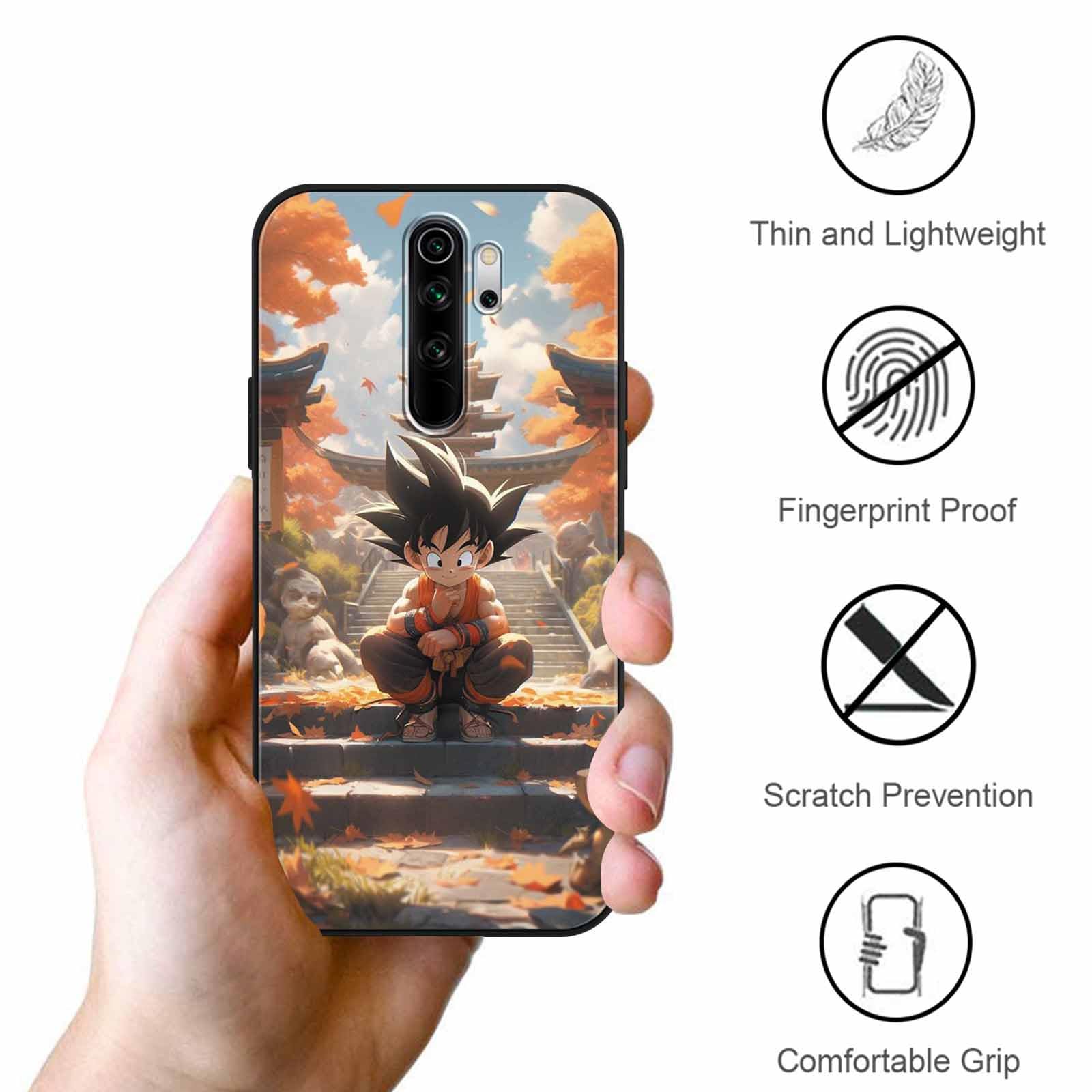 2 Confezioni Manga Character Custodia per Xiaomi Redmi Note 8 Pro
