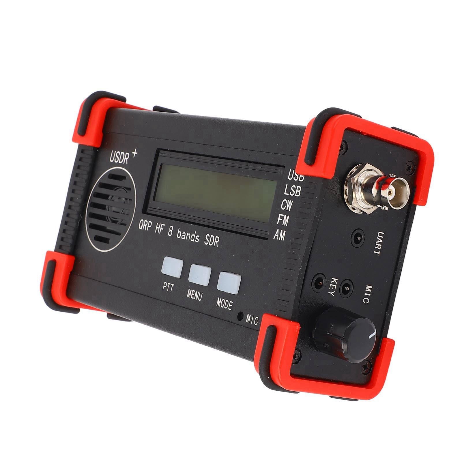 Émetteur-récepteur à Ondes Courtes 8 Bandes, émetteur-récepteur Portable USDX USDR HF QRP SDR SSB CW QRP émetteur-récepteur sans Fil 100-240 V (Prise UE)