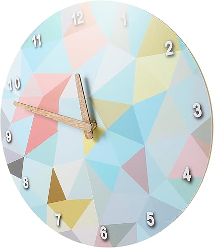 Miniatura 7 de Garneck 4pcs Clock Wall Clock Home Decor Household Decor 3D Wall Clock Interior Decor Hanging Wall Clock Round time Clock Clocks for Bedroom Kitchen