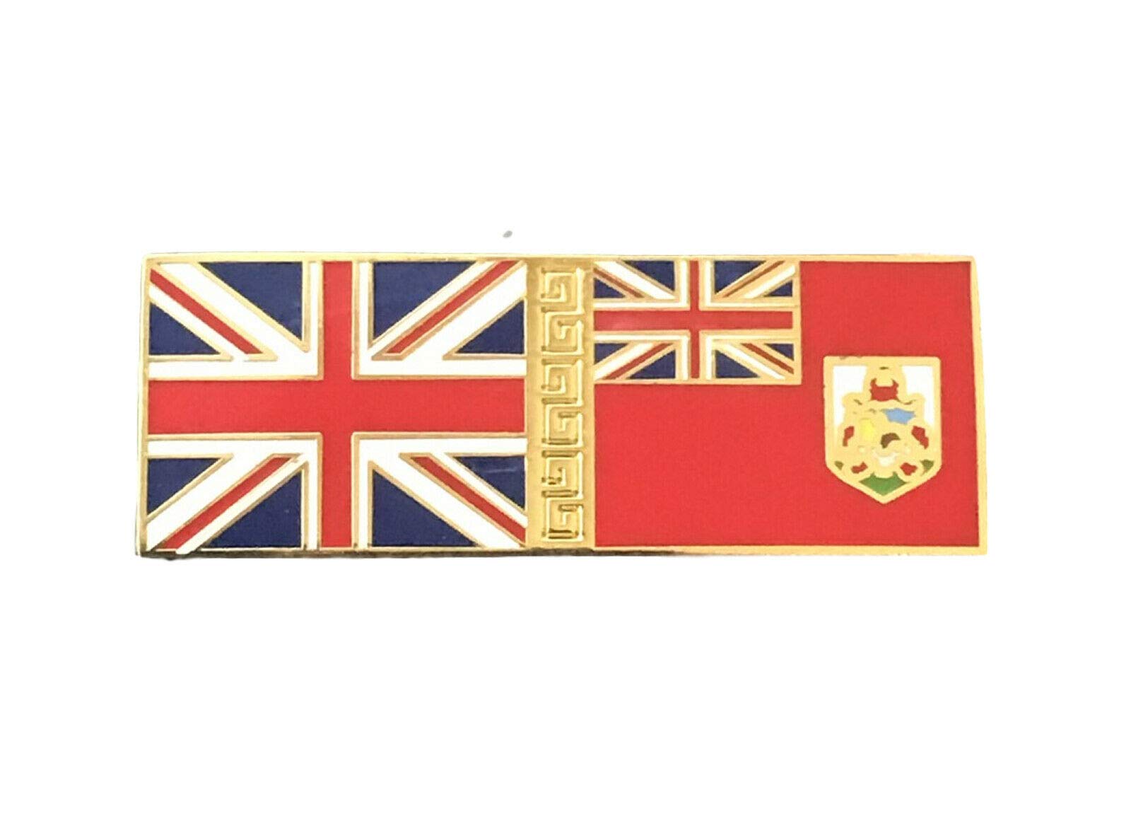 Smartbadge® GB Union Jack UK And Bermuda Flags Enamel Lapel Pin Badge
