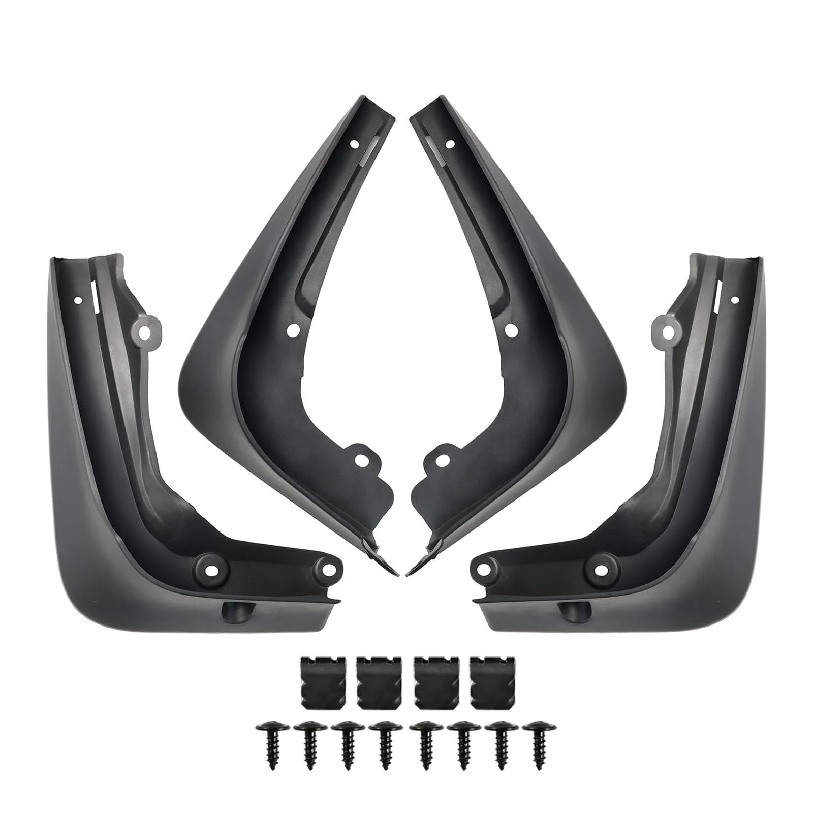 Set of 4 Compatible with Tesla Model S/S Plaid 2021-2025 Mud Flaps Splash Guard Mudguard Fender Cover Front Rear 2024 2023 2022