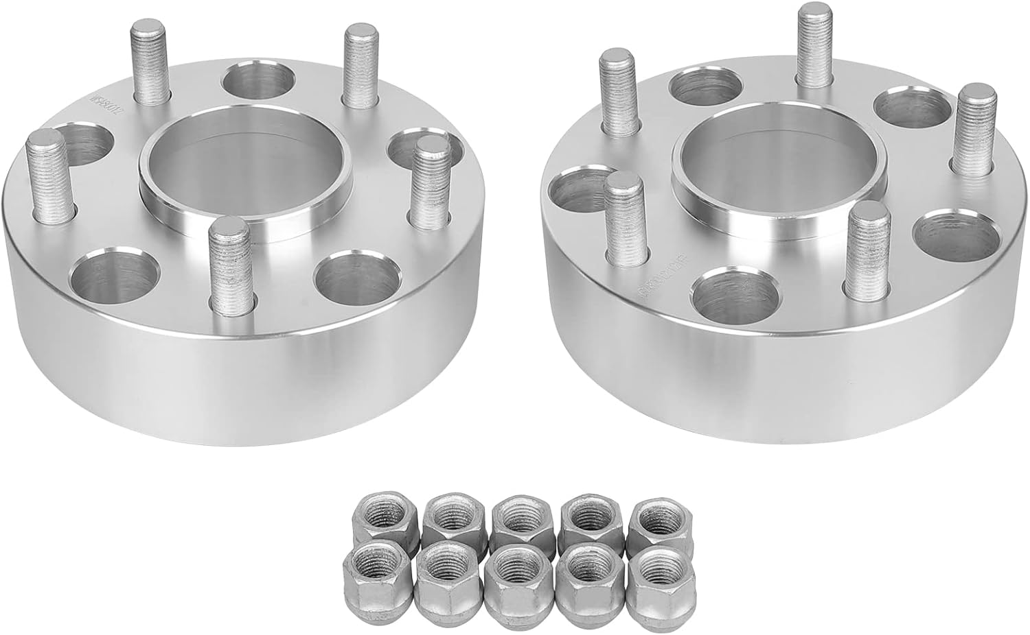 2" Wheel Spacers 5x5.5 to 5x5.5 Hubcentric Spacers Adapter 77.8mm Hub Bore, M14X1.5 Studs Compatible for 2012-2020 Ram 1500 2WD 4WD 2 pcs